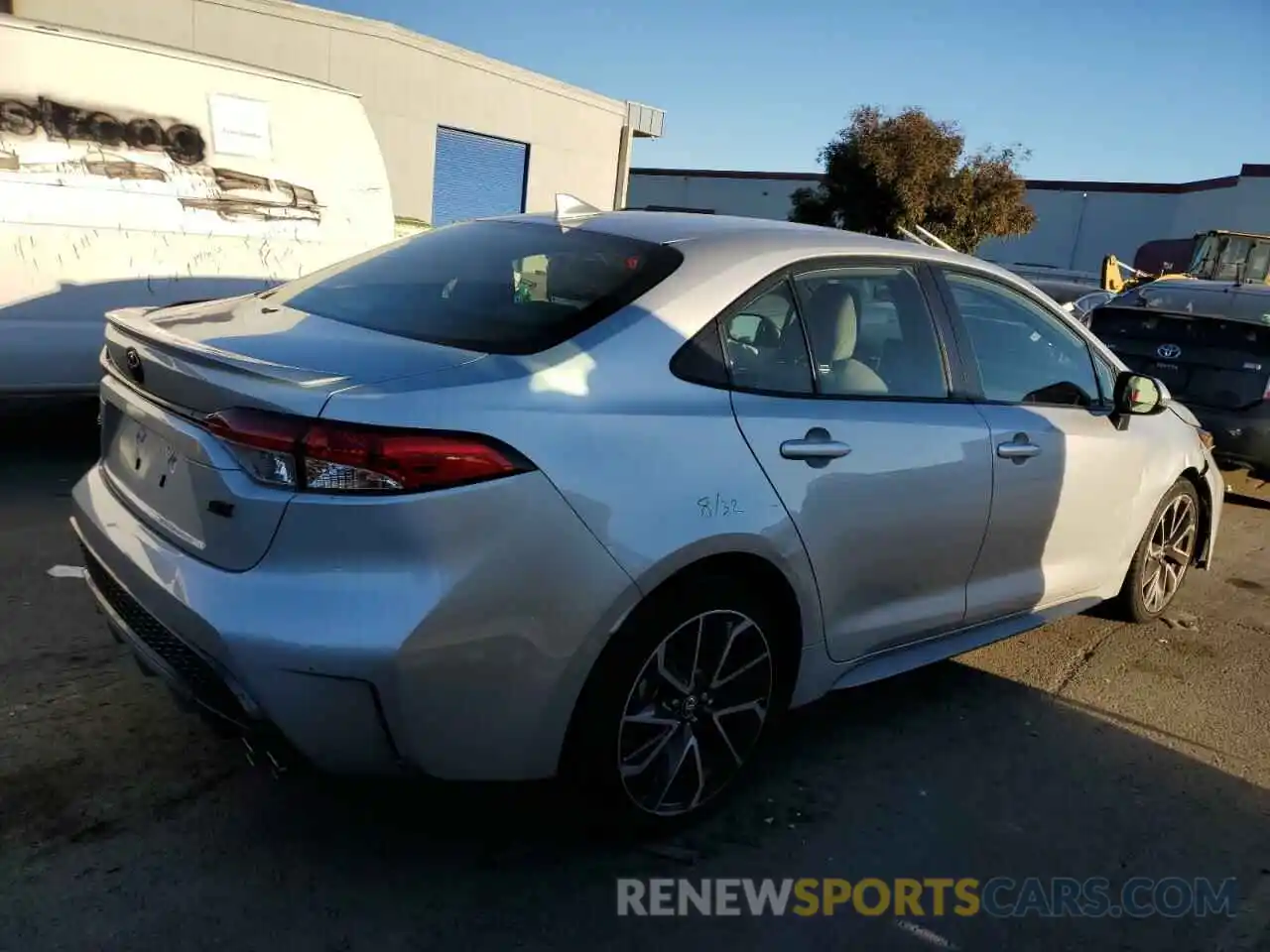 3 Photograph of a damaged car JTDP4MCE1NJ087894 TOYOTA COROLLA 2022