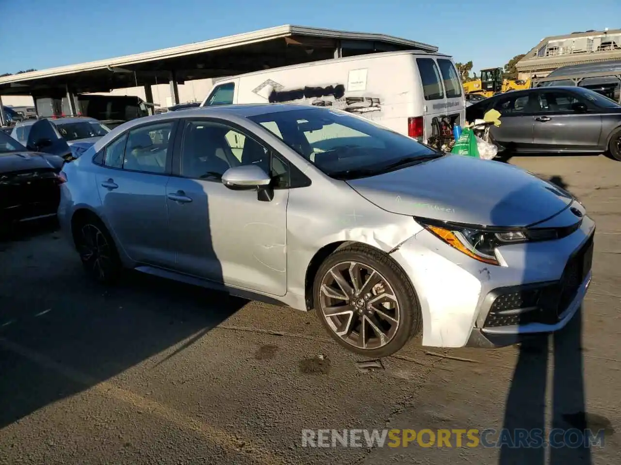 4 Photograph of a damaged car JTDP4MCE1NJ087894 TOYOTA COROLLA 2022