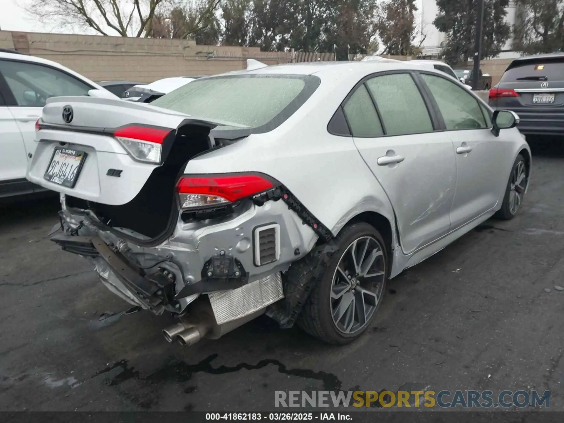 4 Photograph of a damaged car JTDP4MCE4N3511315 TOYOTA COROLLA 2022