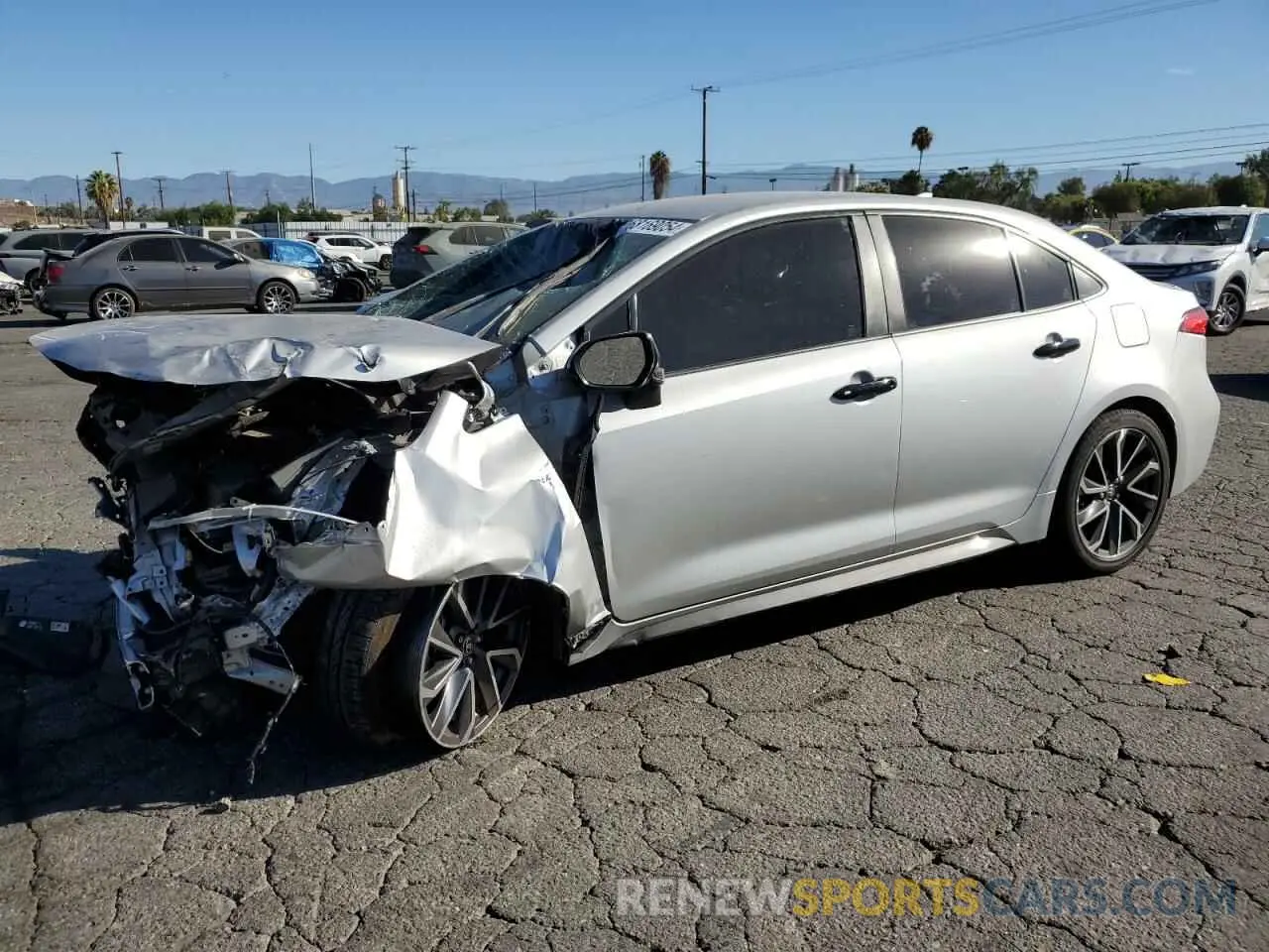 1 Photograph of a damaged car JTDS4MCE0NJ082468 TOYOTA COROLLA 2022