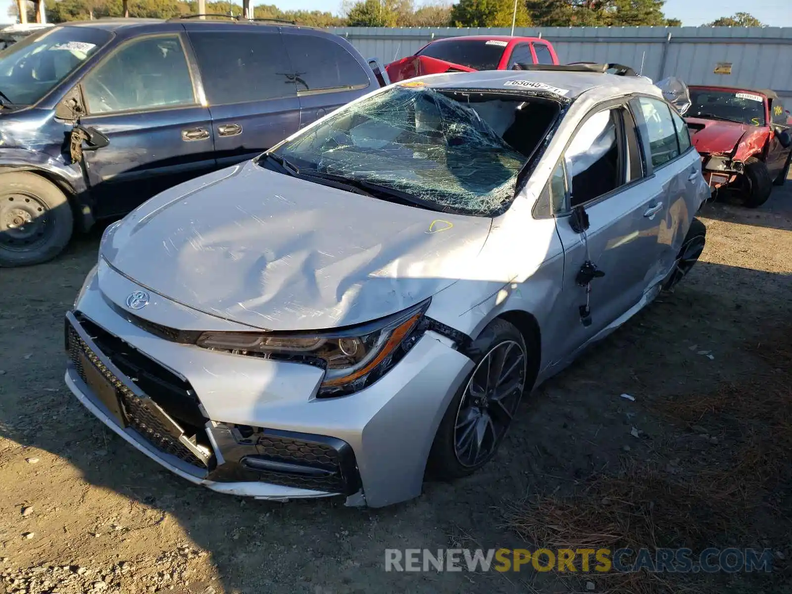 2 Photograph of a damaged car JTDS4MCE0NJ085497 TOYOTA COROLLA 2022