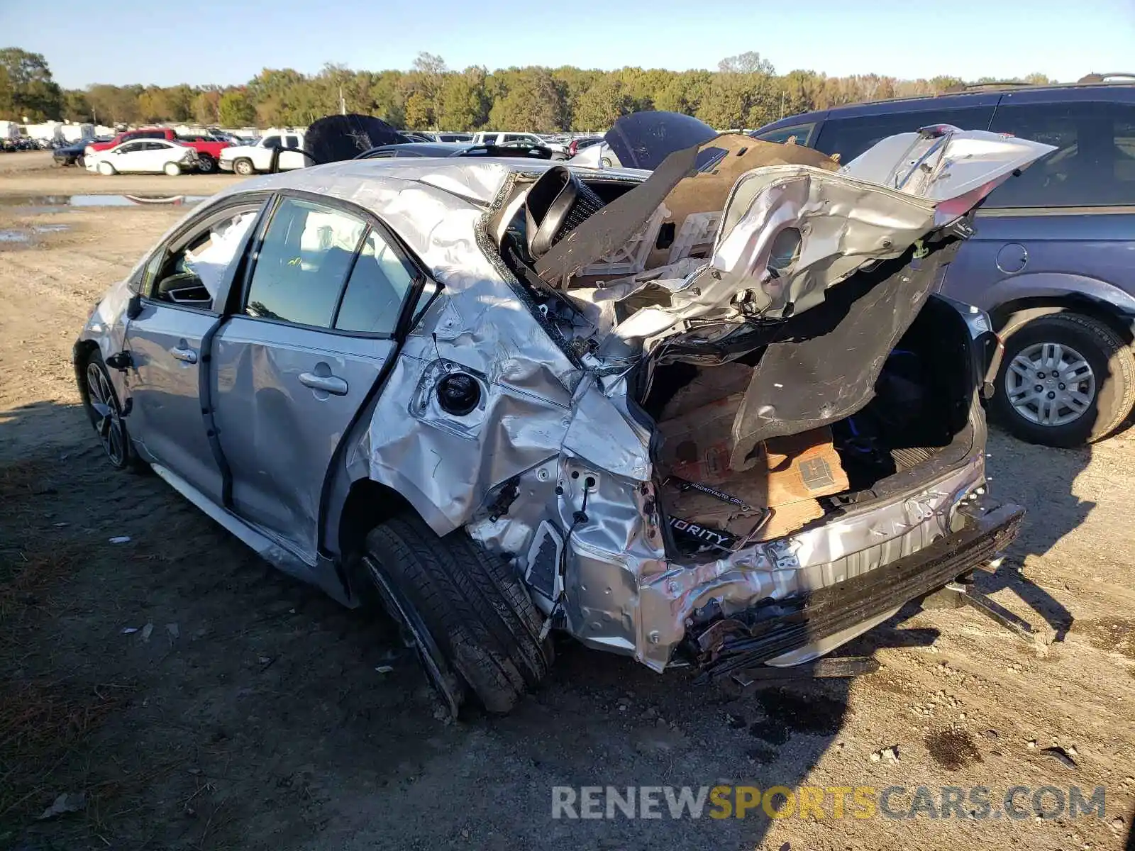 3 Photograph of a damaged car JTDS4MCE0NJ085497 TOYOTA COROLLA 2022