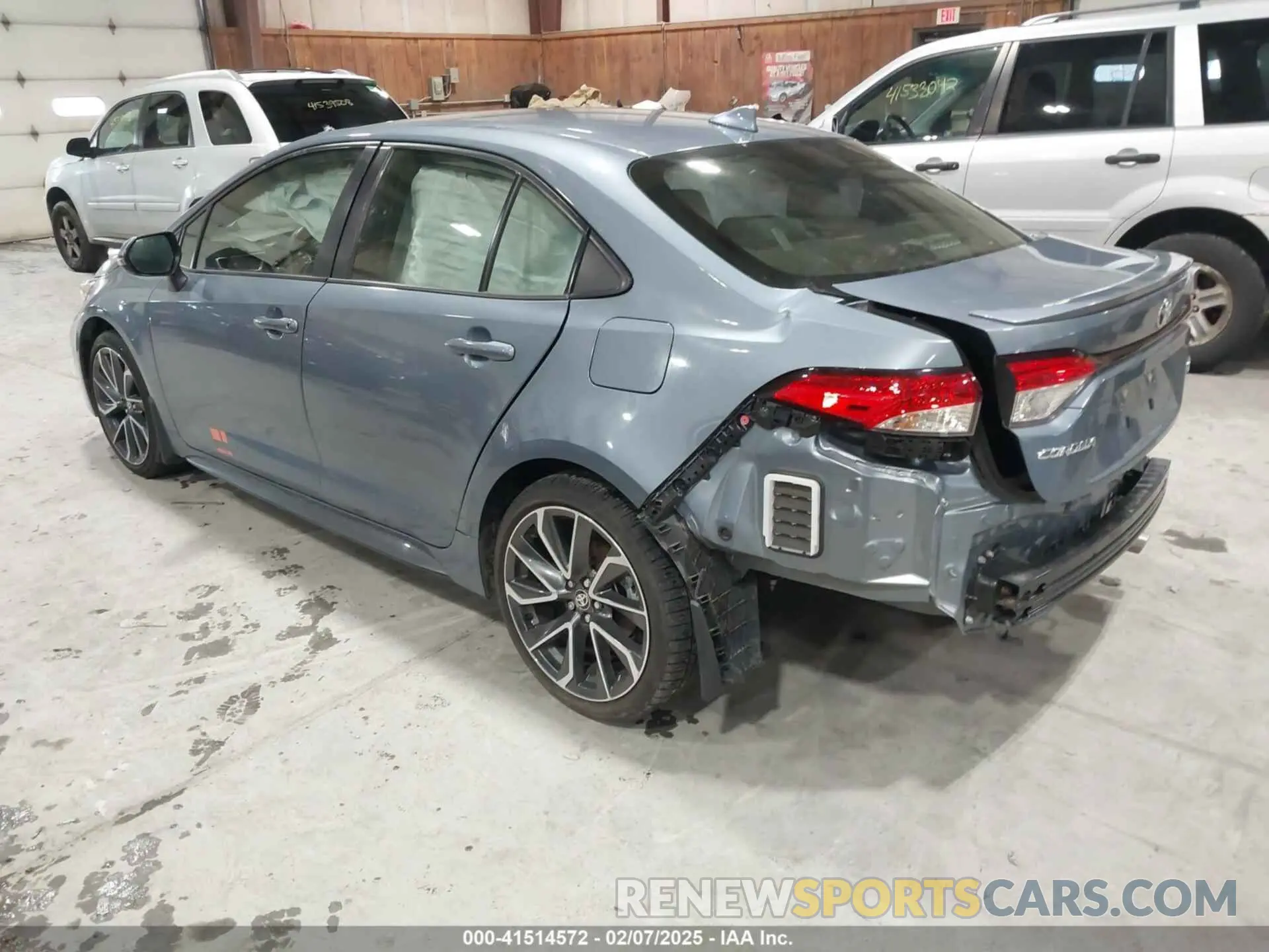 3 Photograph of a damaged car JTDS4MCE0NJ093325 TOYOTA COROLLA 2022