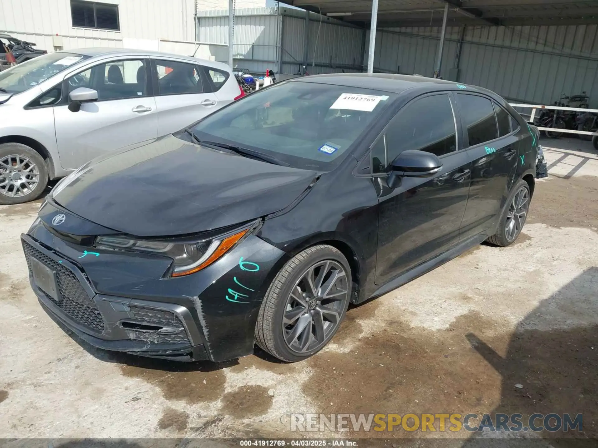 2 Photograph of a damaged car JTDS4MCE1NJ097559 TOYOTA COROLLA 2022