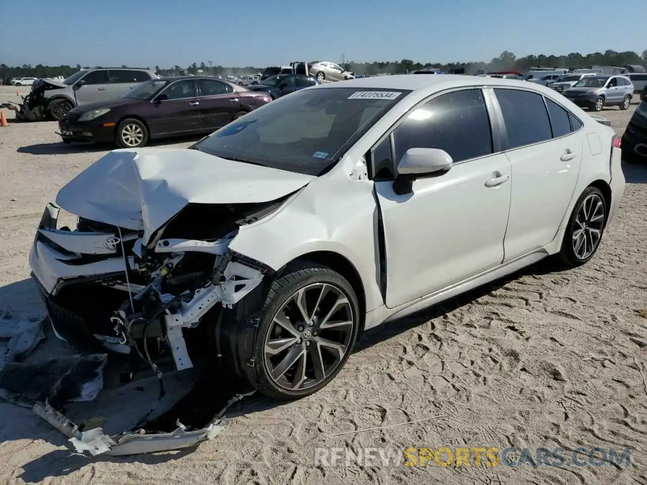 1 Photograph of a damaged car JTDS4MCE2N3509119 TOYOTA COROLLA 2022