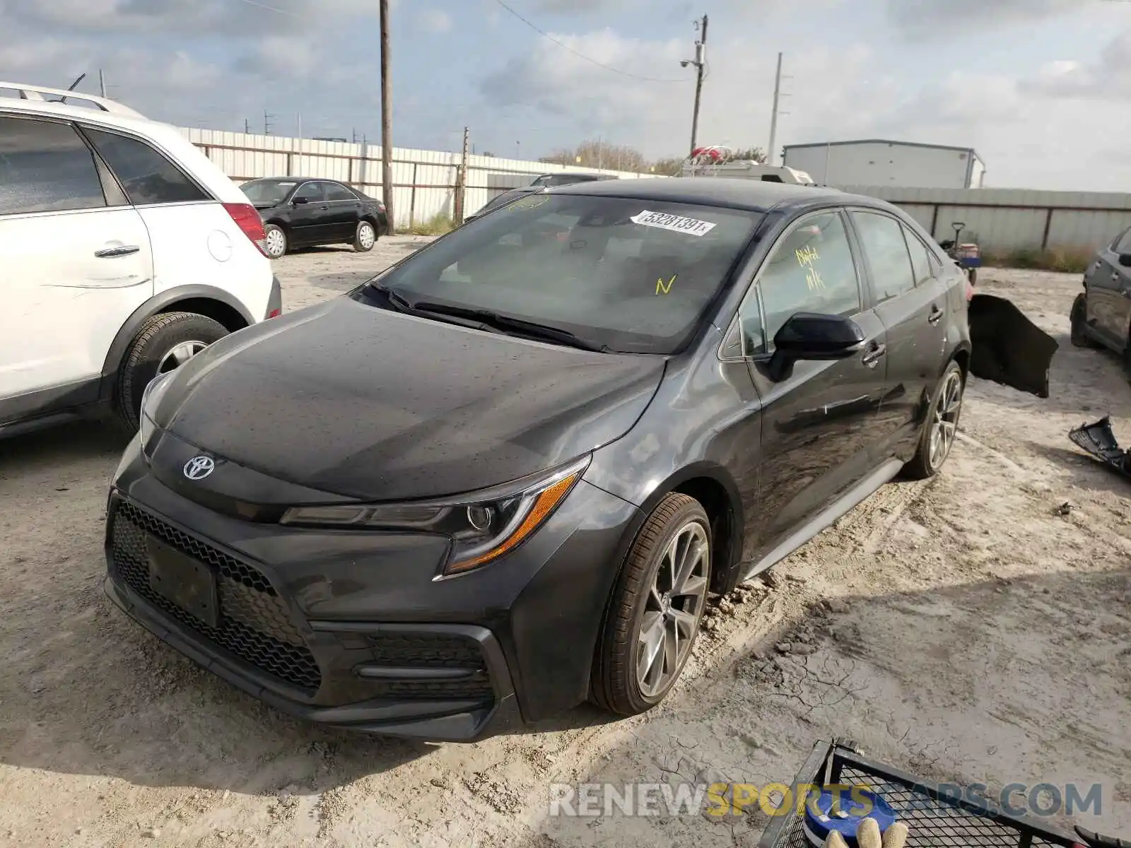 2 Photograph of a damaged car JTDS4MCE2NJ081600 TOYOTA COROLLA 2022