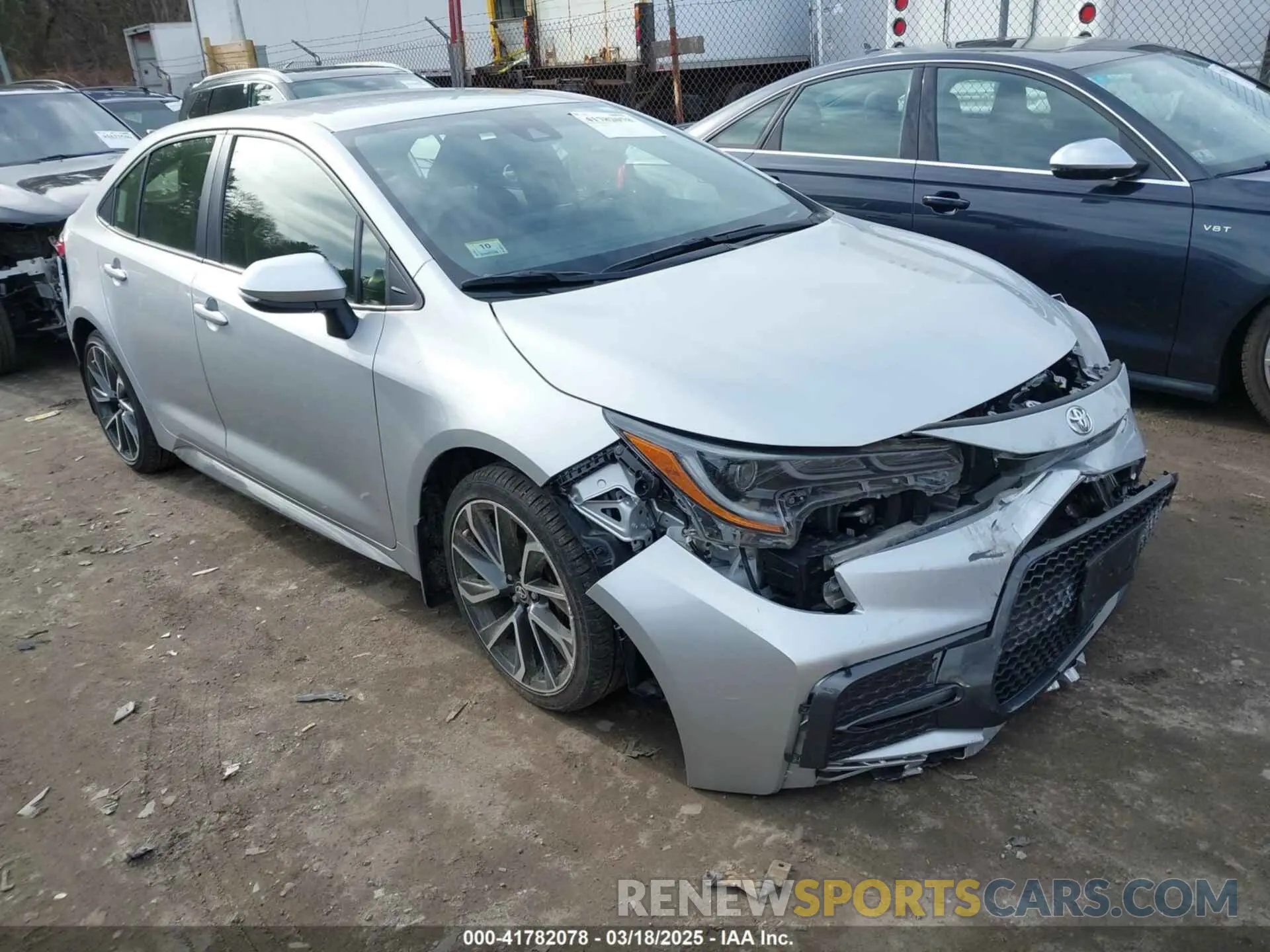 1 Photograph of a damaged car JTDS4MCE2NJ087509 TOYOTA COROLLA 2022