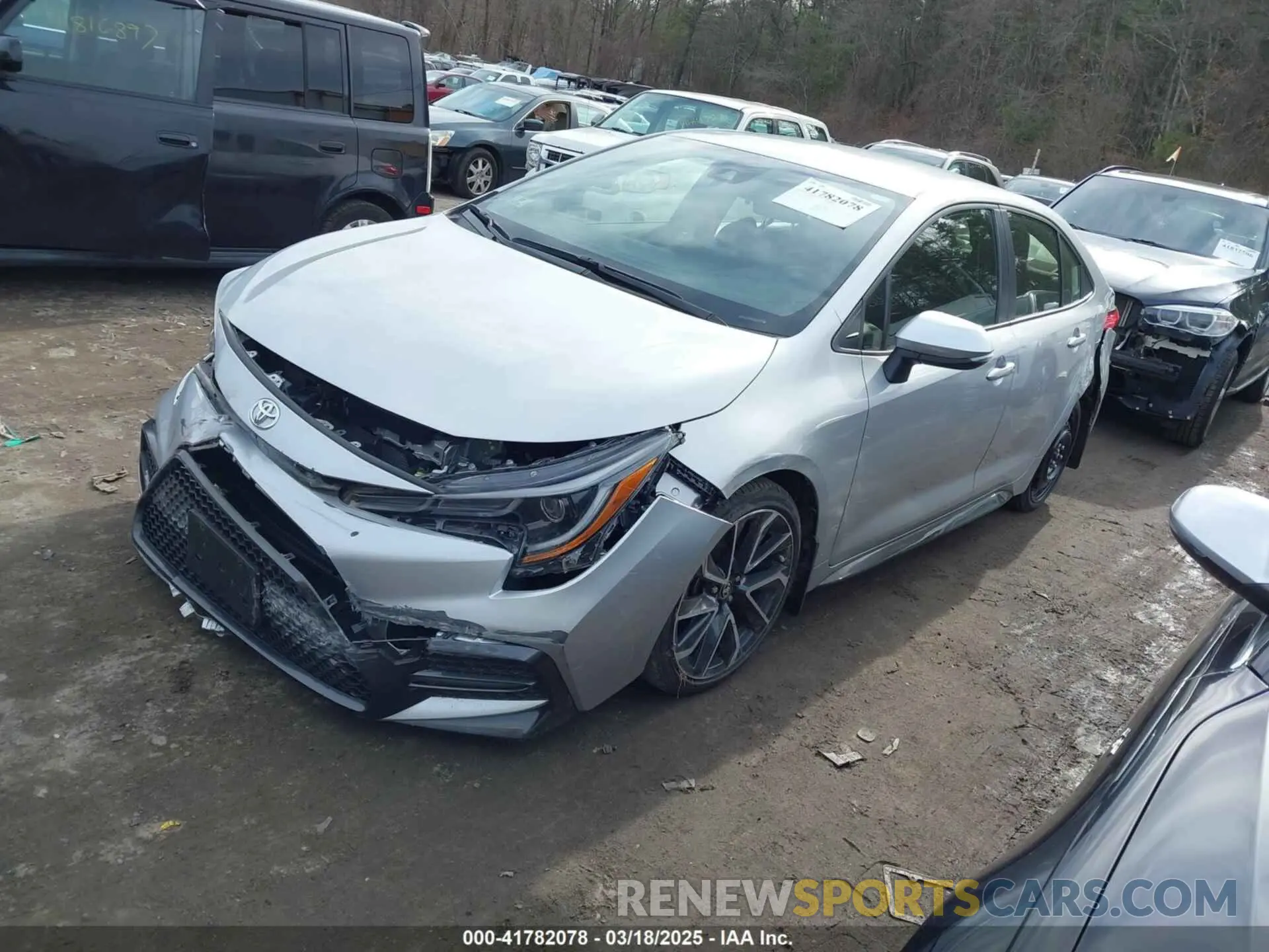 2 Photograph of a damaged car JTDS4MCE2NJ087509 TOYOTA COROLLA 2022
