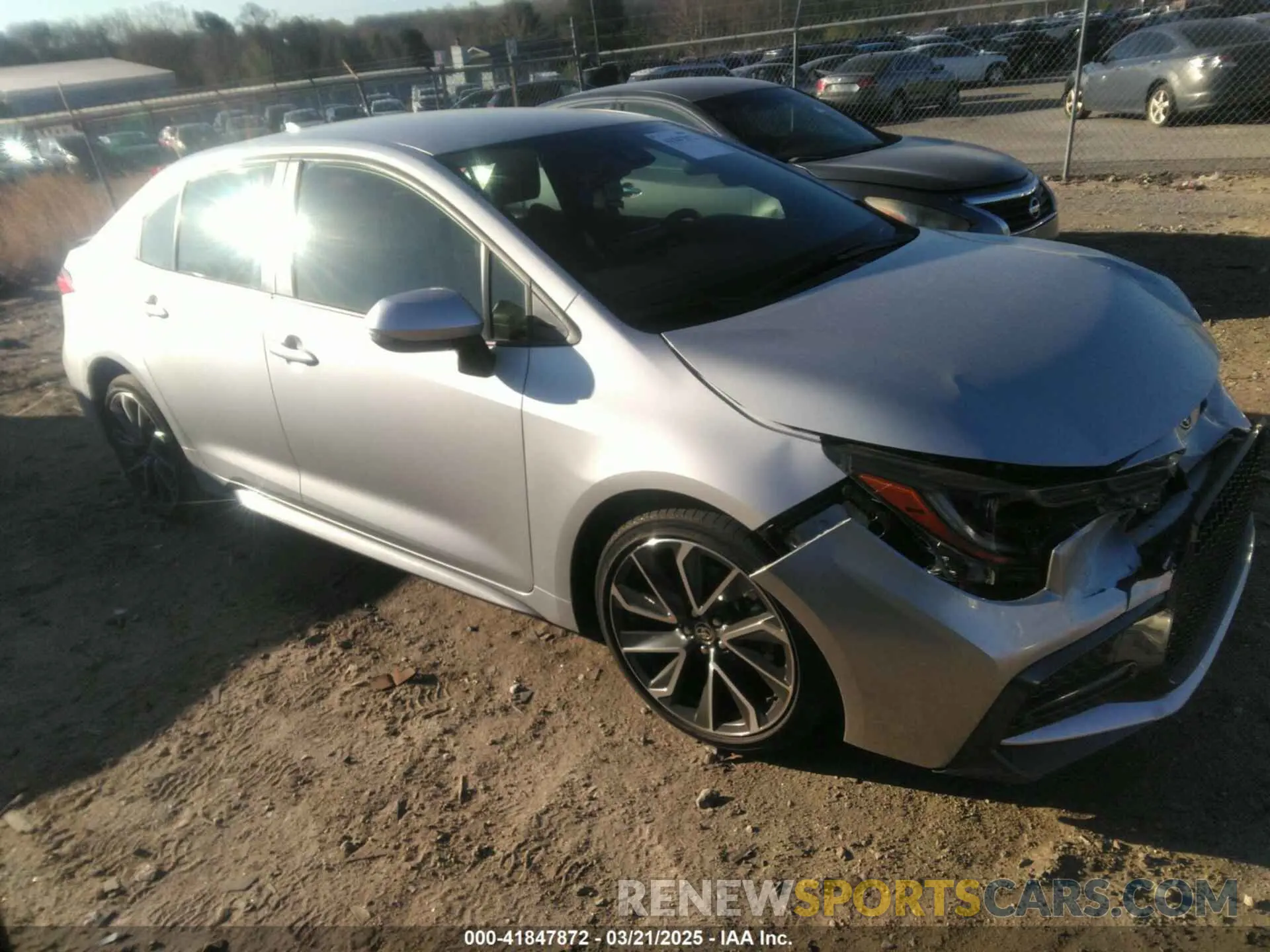 1 Photograph of a damaged car JTDS4MCE2NJ092435 TOYOTA COROLLA 2022