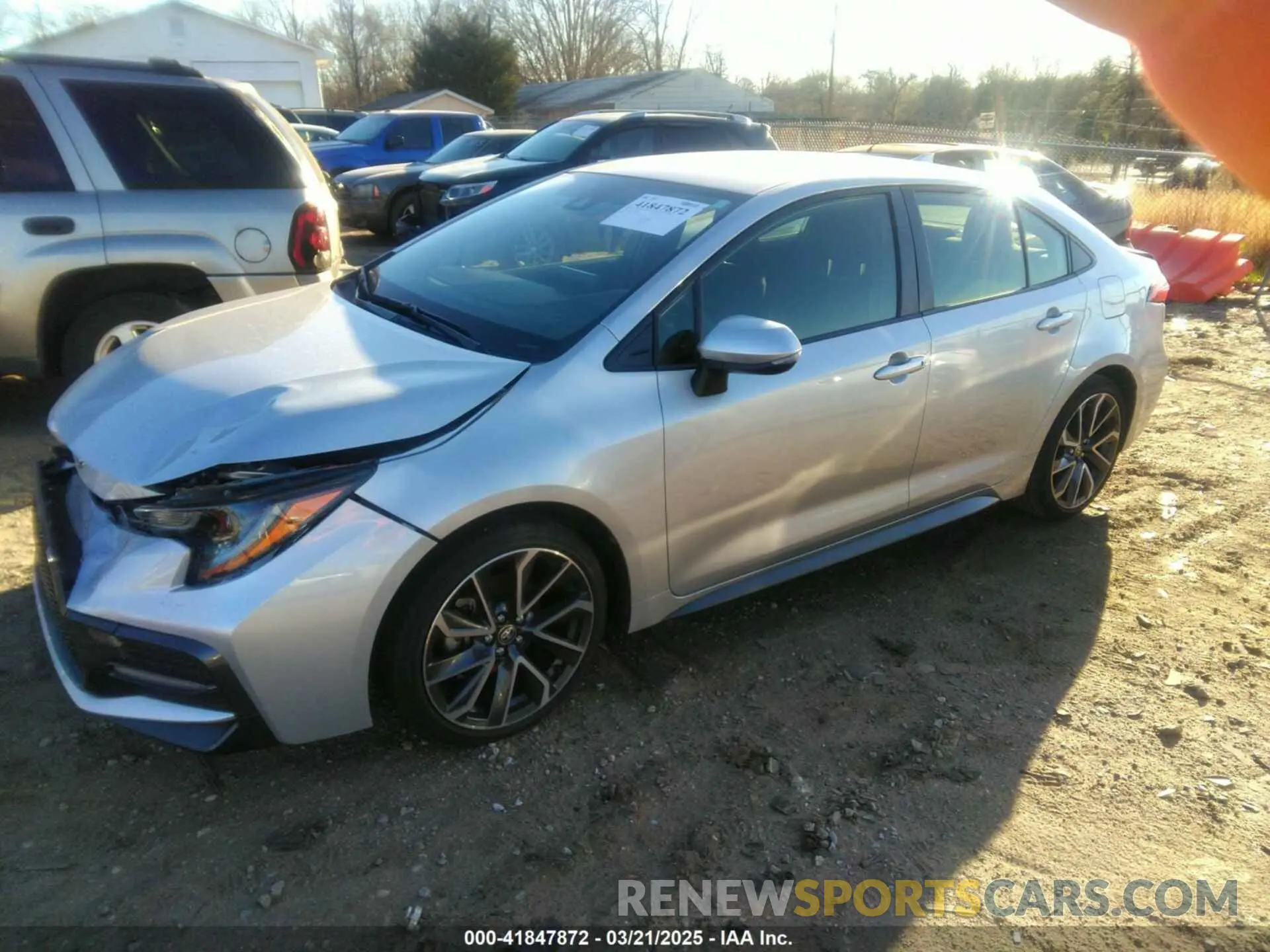 2 Photograph of a damaged car JTDS4MCE2NJ092435 TOYOTA COROLLA 2022