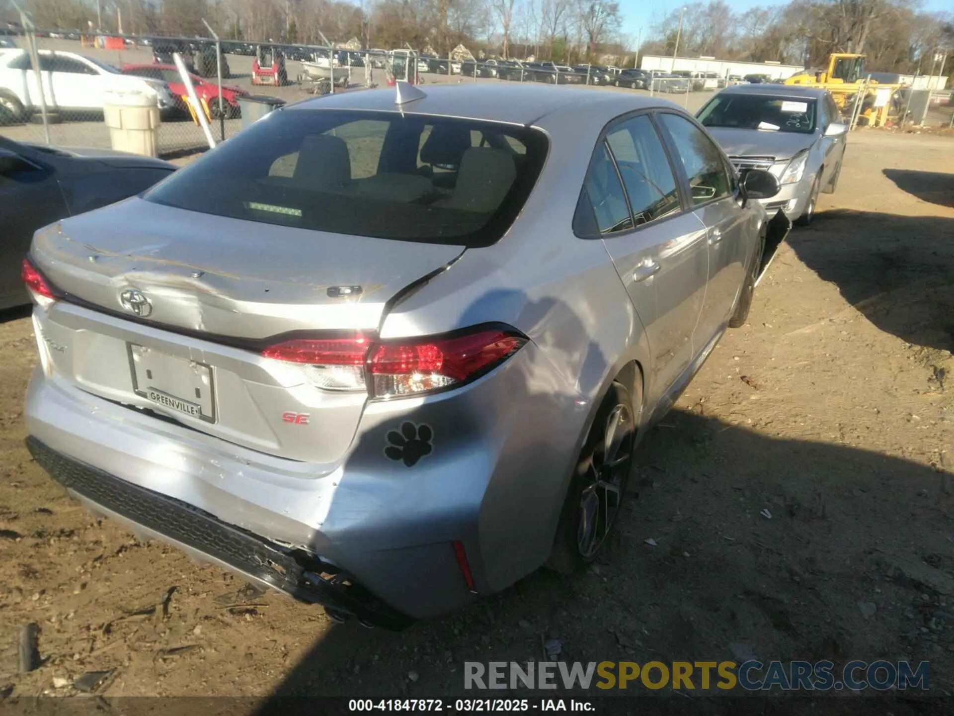 4 Photograph of a damaged car JTDS4MCE2NJ092435 TOYOTA COROLLA 2022