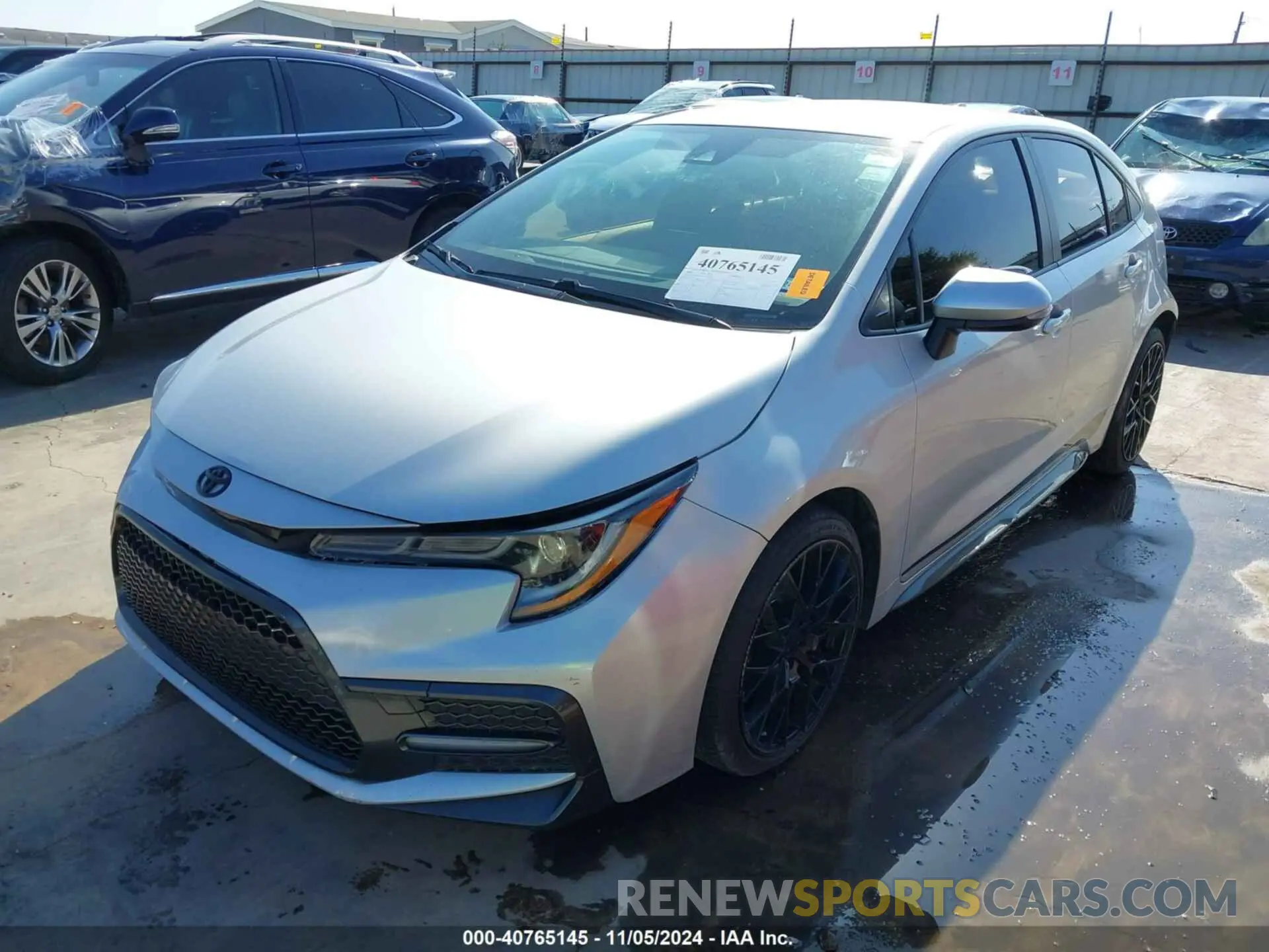 2 Photograph of a damaged car JTDS4MCE2NJ097232 TOYOTA COROLLA 2022