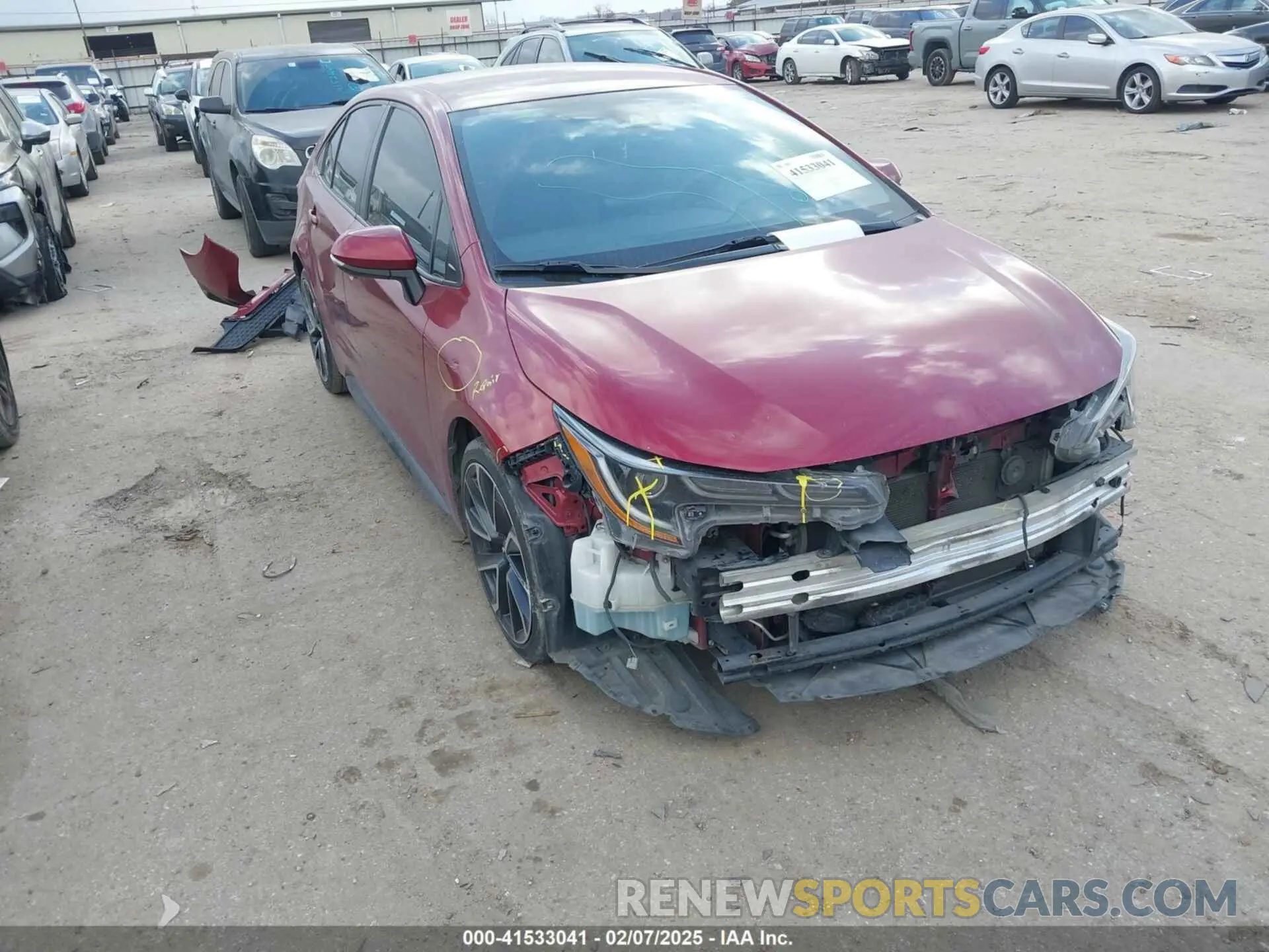 1 Photograph of a damaged car JTDS4MCE2NJ098574 TOYOTA COROLLA 2022