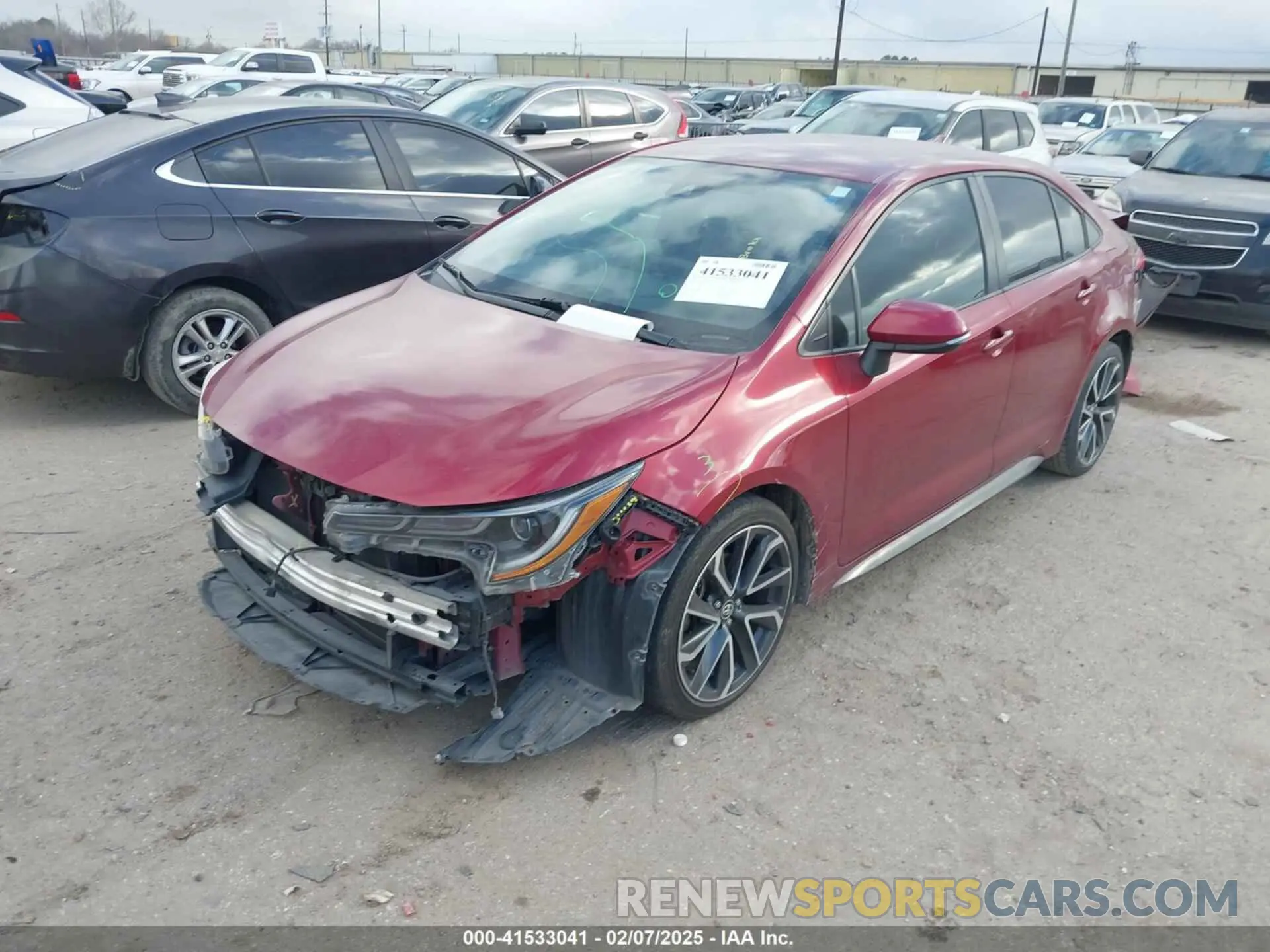 2 Photograph of a damaged car JTDS4MCE2NJ098574 TOYOTA COROLLA 2022