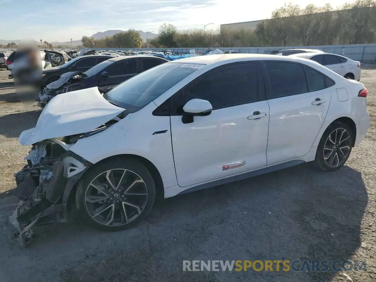 1 Photograph of a damaged car JTDS4MCE3N3506522 TOYOTA COROLLA 2022