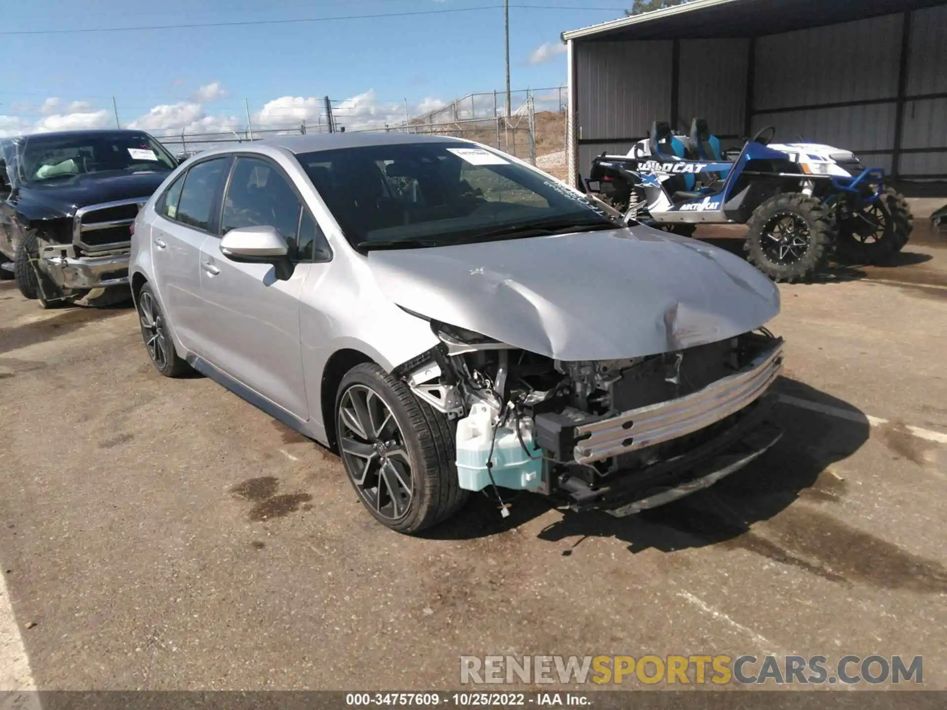 1 Photograph of a damaged car JTDS4MCE3NJ089981 TOYOTA COROLLA 2022