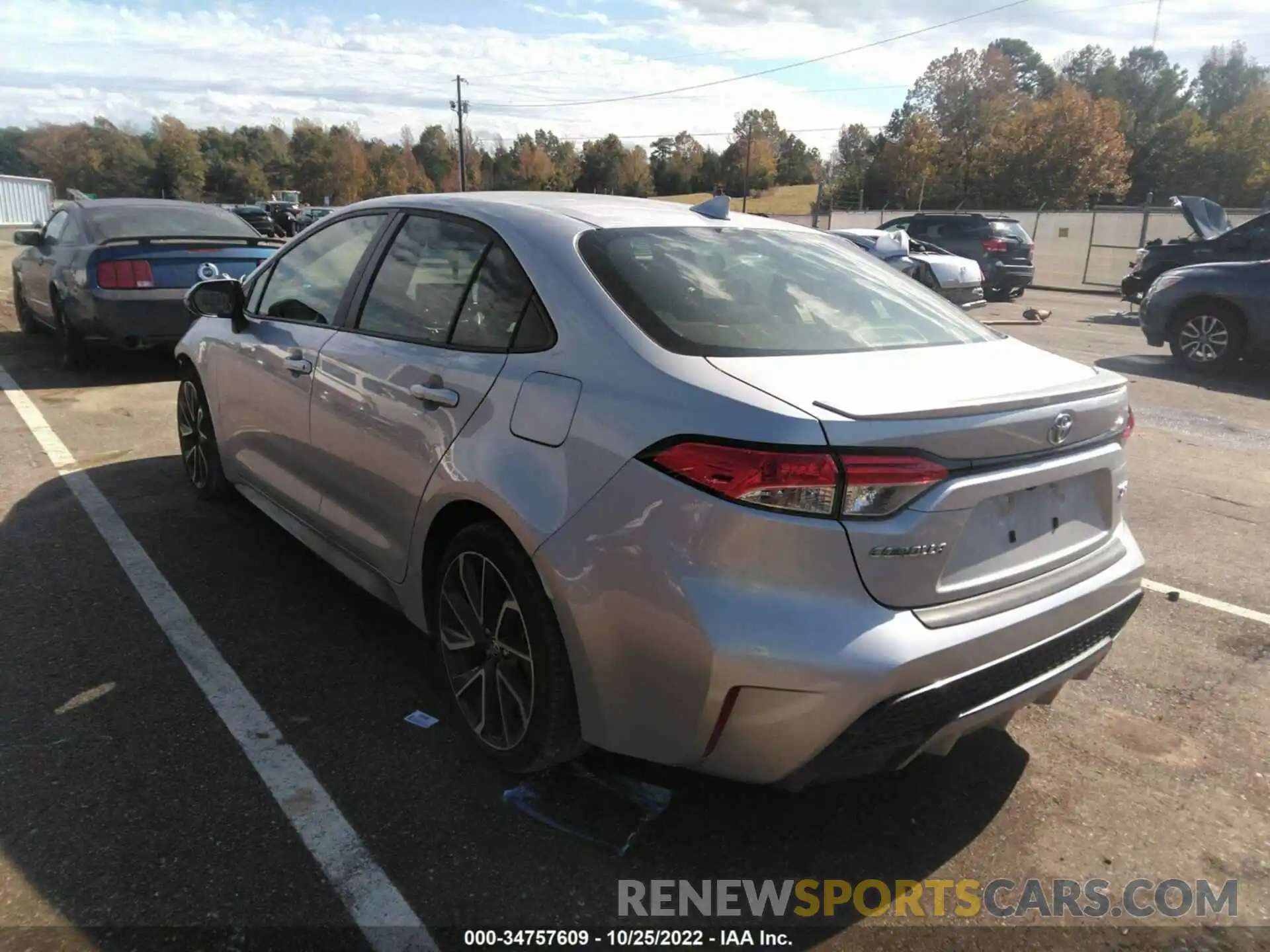 3 Photograph of a damaged car JTDS4MCE3NJ089981 TOYOTA COROLLA 2022