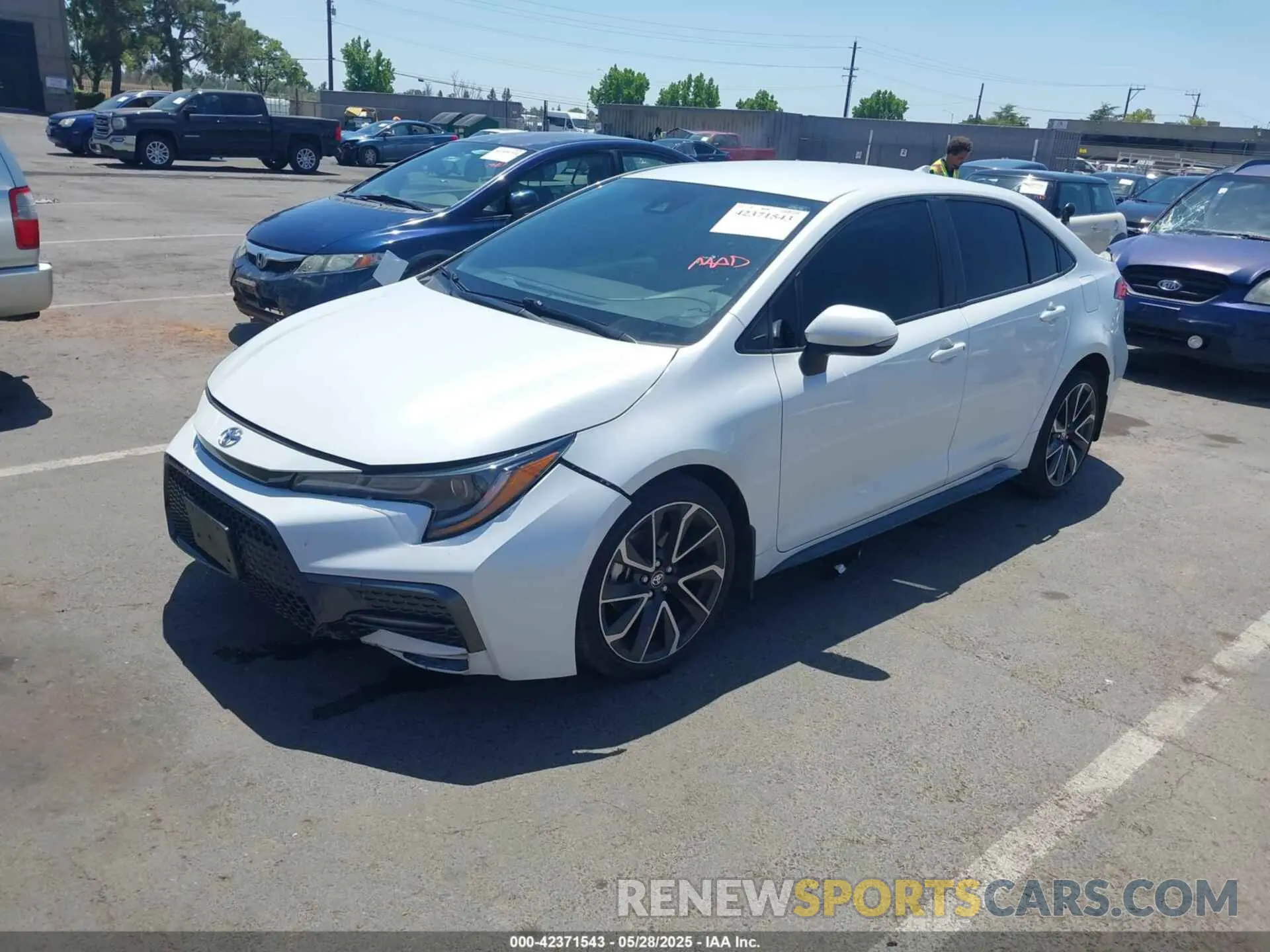 2 Photograph of a damaged car JTDS4MCE4N3511924 TOYOTA COROLLA 2022