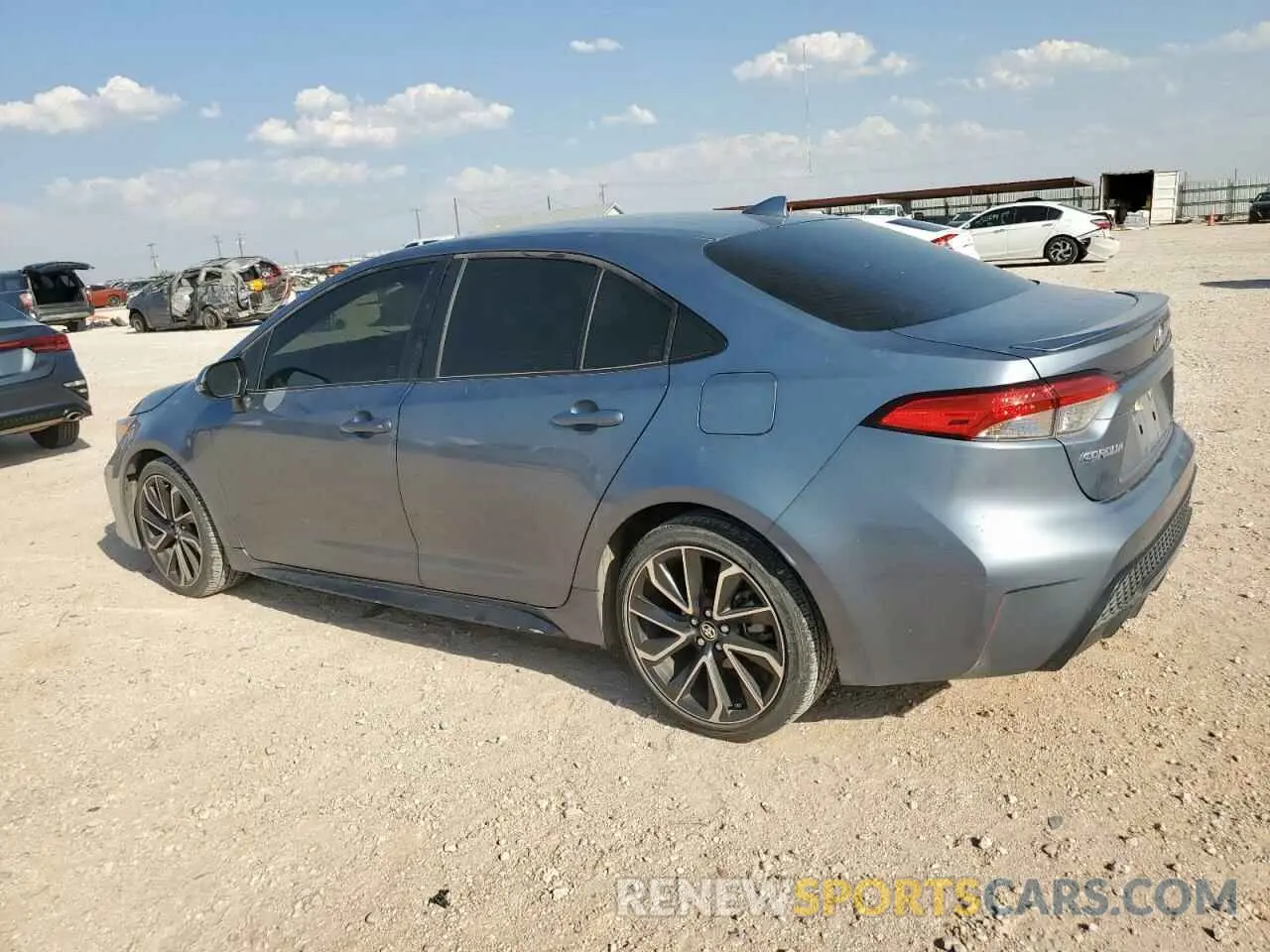 2 Photograph of a damaged car JTDS4MCE4NJ098608 TOYOTA COROLLA 2022