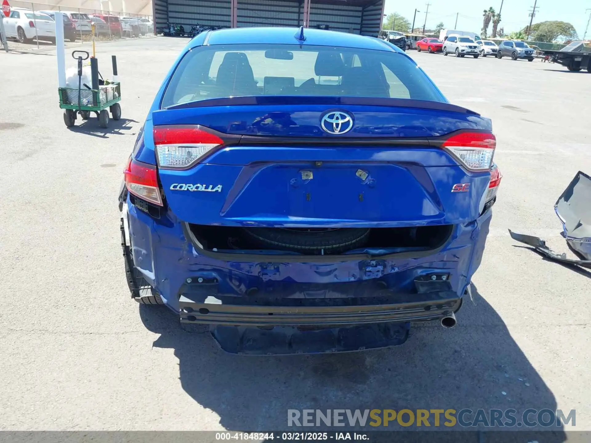 6 Photograph of a damaged car JTDS4MCE4NJ099869 TOYOTA COROLLA 2022