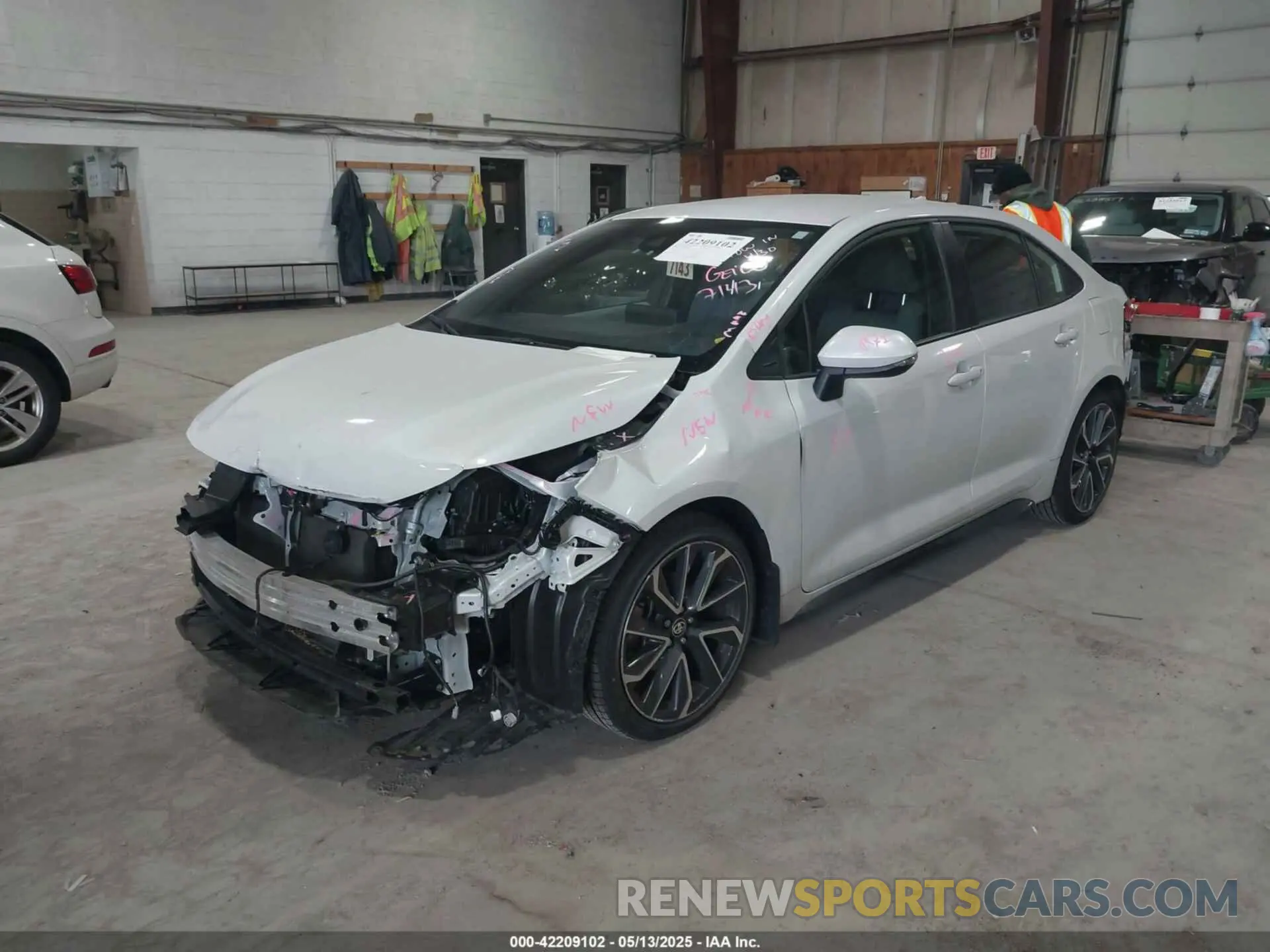 2 Photograph of a damaged car JTDS4MCE5N3509566 TOYOTA COROLLA 2022