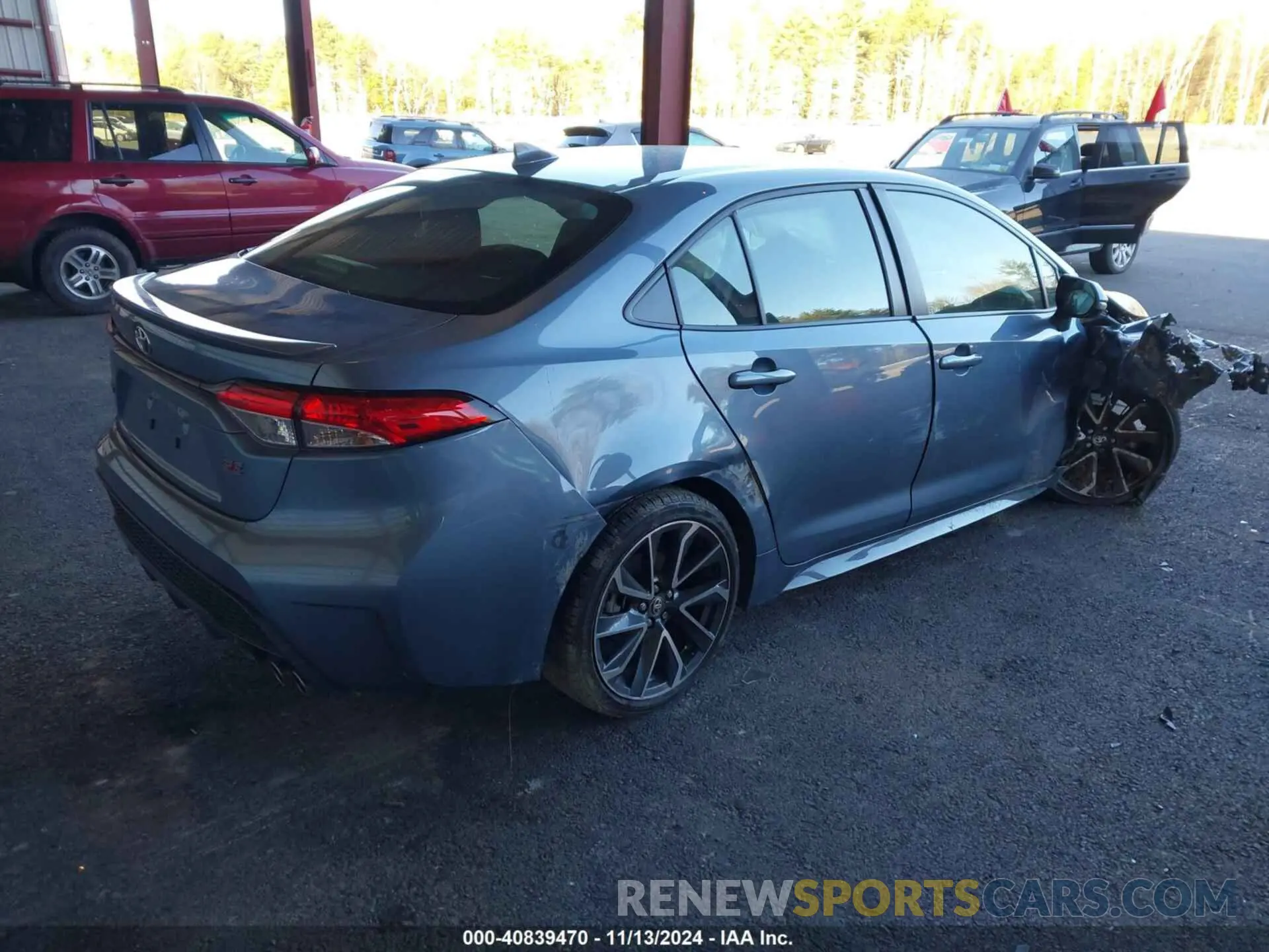 4 Photograph of a damaged car JTDS4MCE5NJ084121 TOYOTA COROLLA 2022