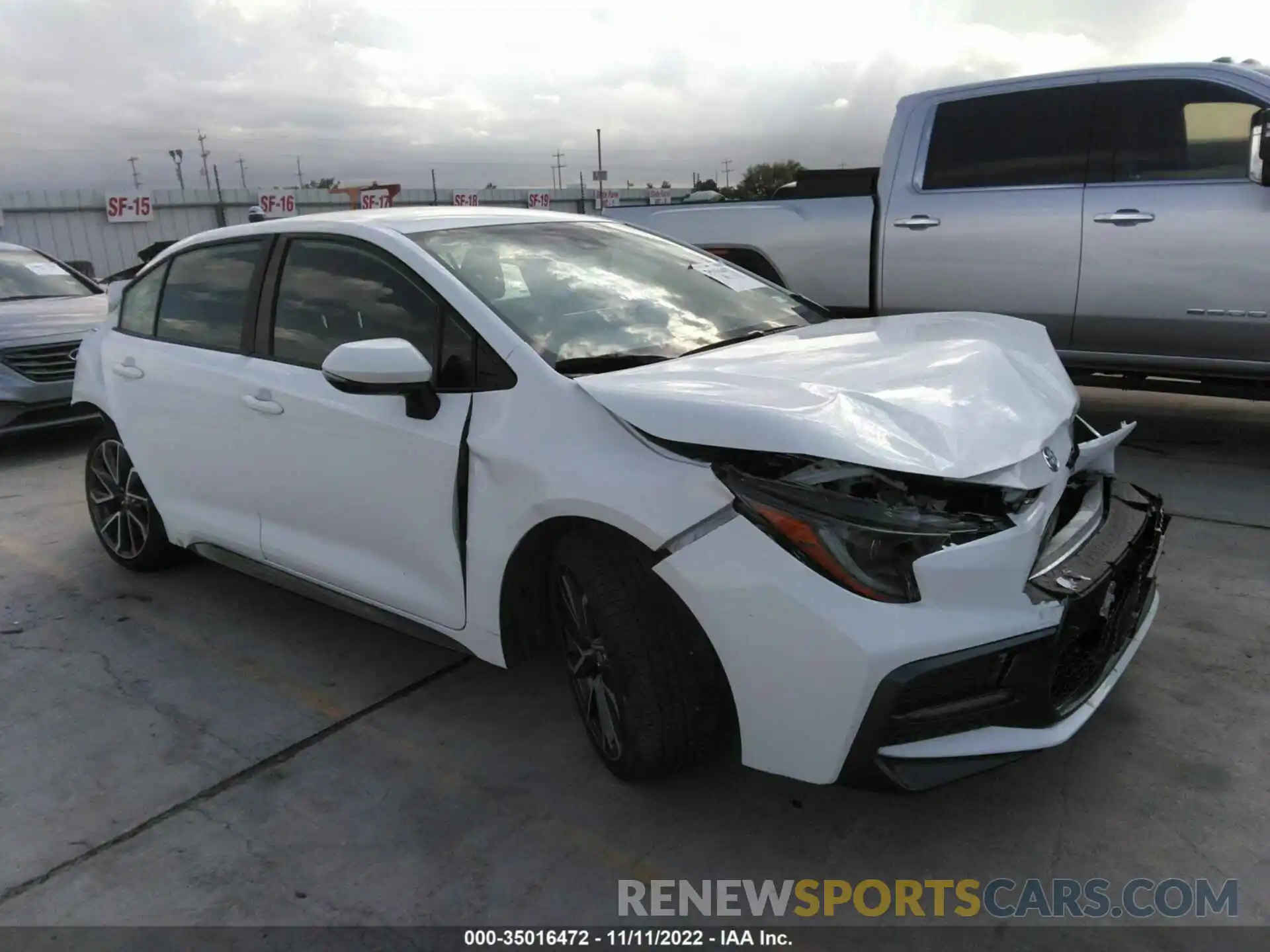 1 Photograph of a damaged car JTDS4MCE5NJ084653 TOYOTA COROLLA 2022