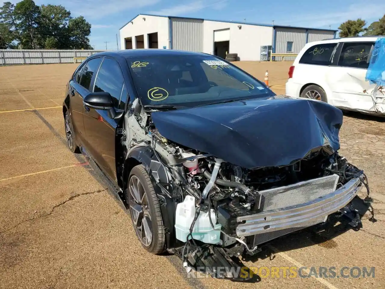 1 Photograph of a damaged car JTDS4MCE5NJ097984 TOYOTA COROLLA 2022