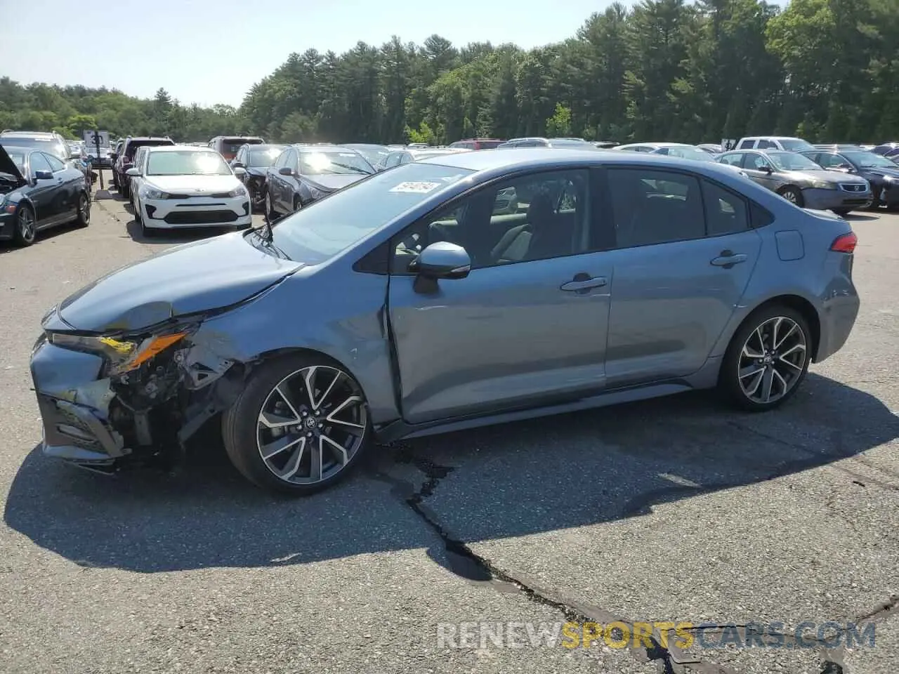 1 Photograph of a damaged car JTDS4MCE6N3500990 TOYOTA COROLLA 2022