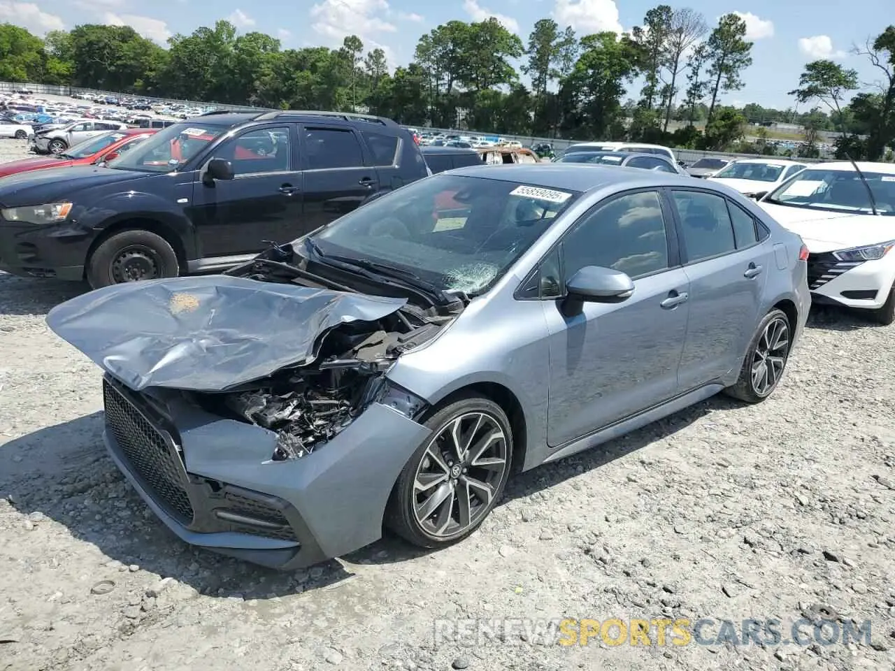 1 Photograph of a damaged car JTDS4MCE6N3505879 TOYOTA COROLLA 2022