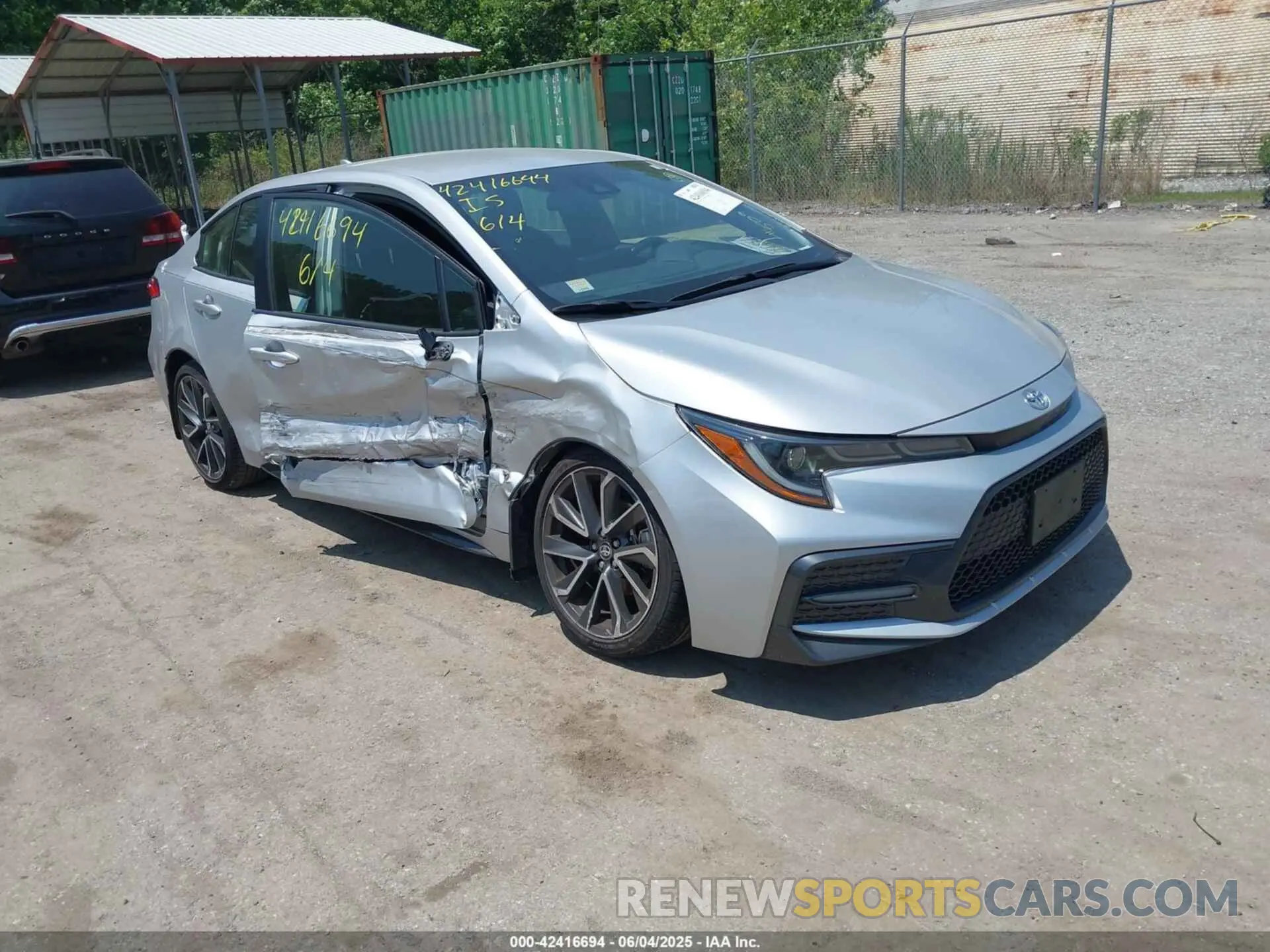 1 Photograph of a damaged car JTDS4MCE6N3509821 TOYOTA COROLLA 2022