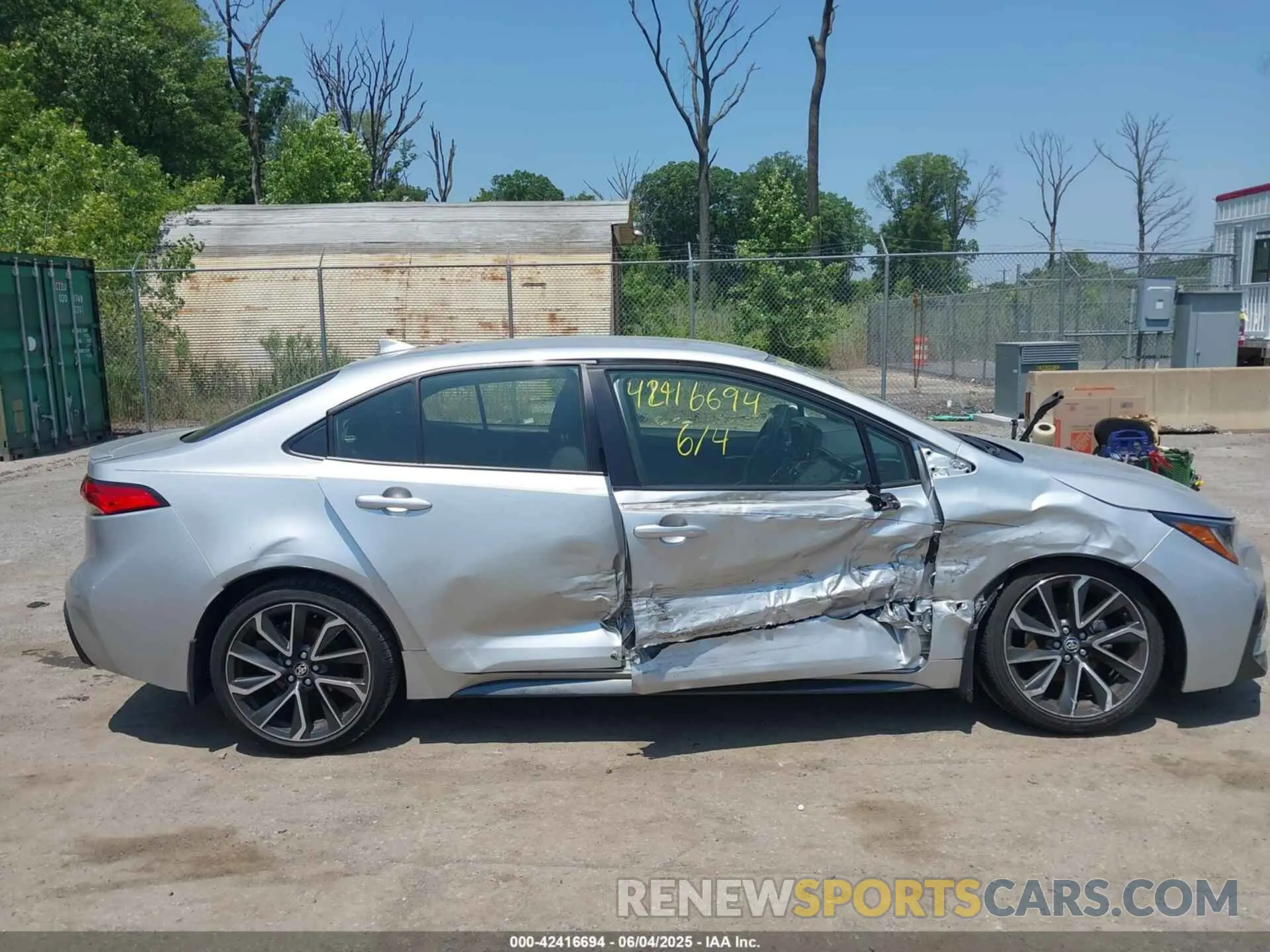 13 Photograph of a damaged car JTDS4MCE6N3509821 TOYOTA COROLLA 2022