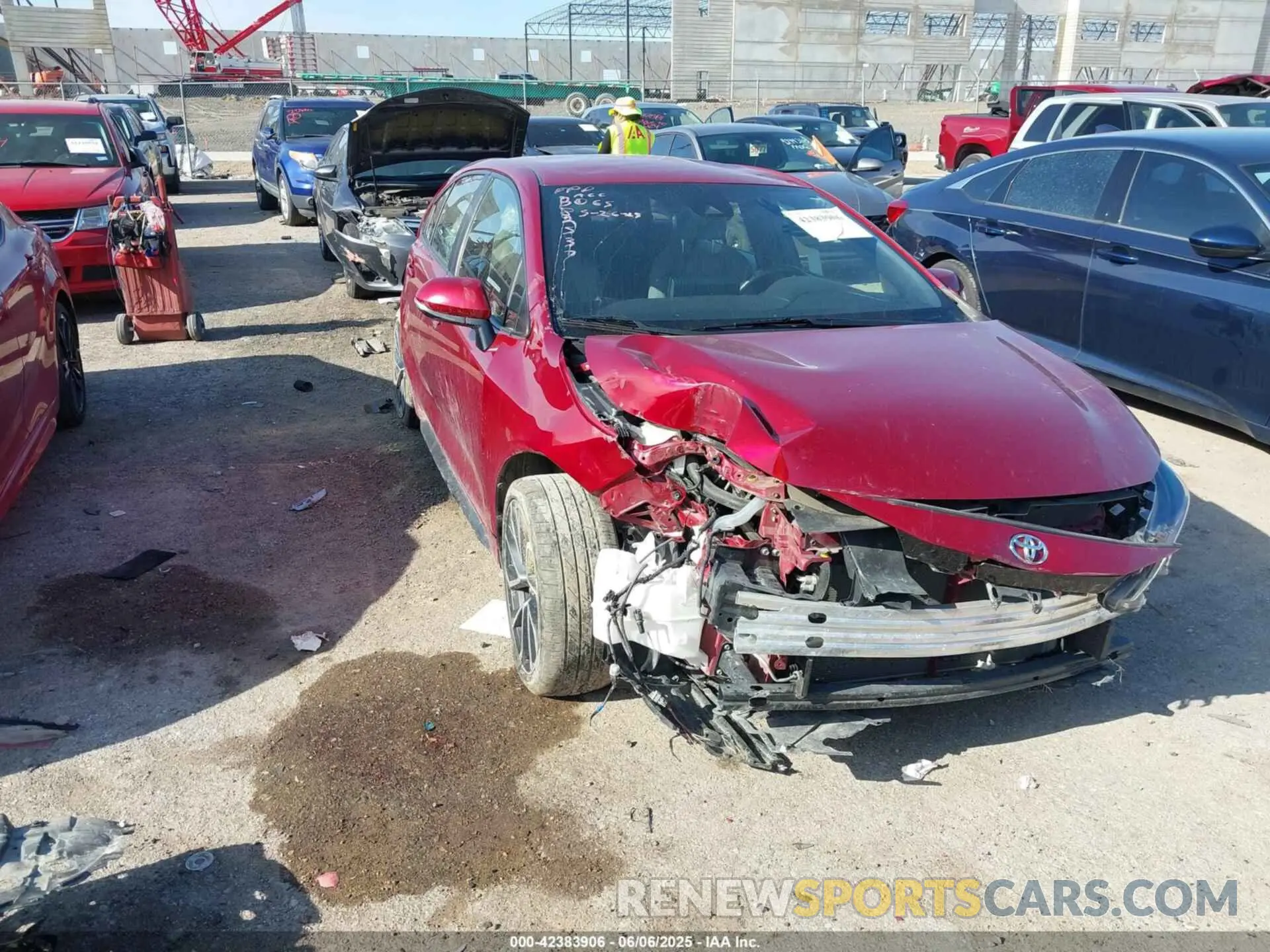 1 Photograph of a damaged car JTDS4MCE6NJ082426 TOYOTA COROLLA 2022