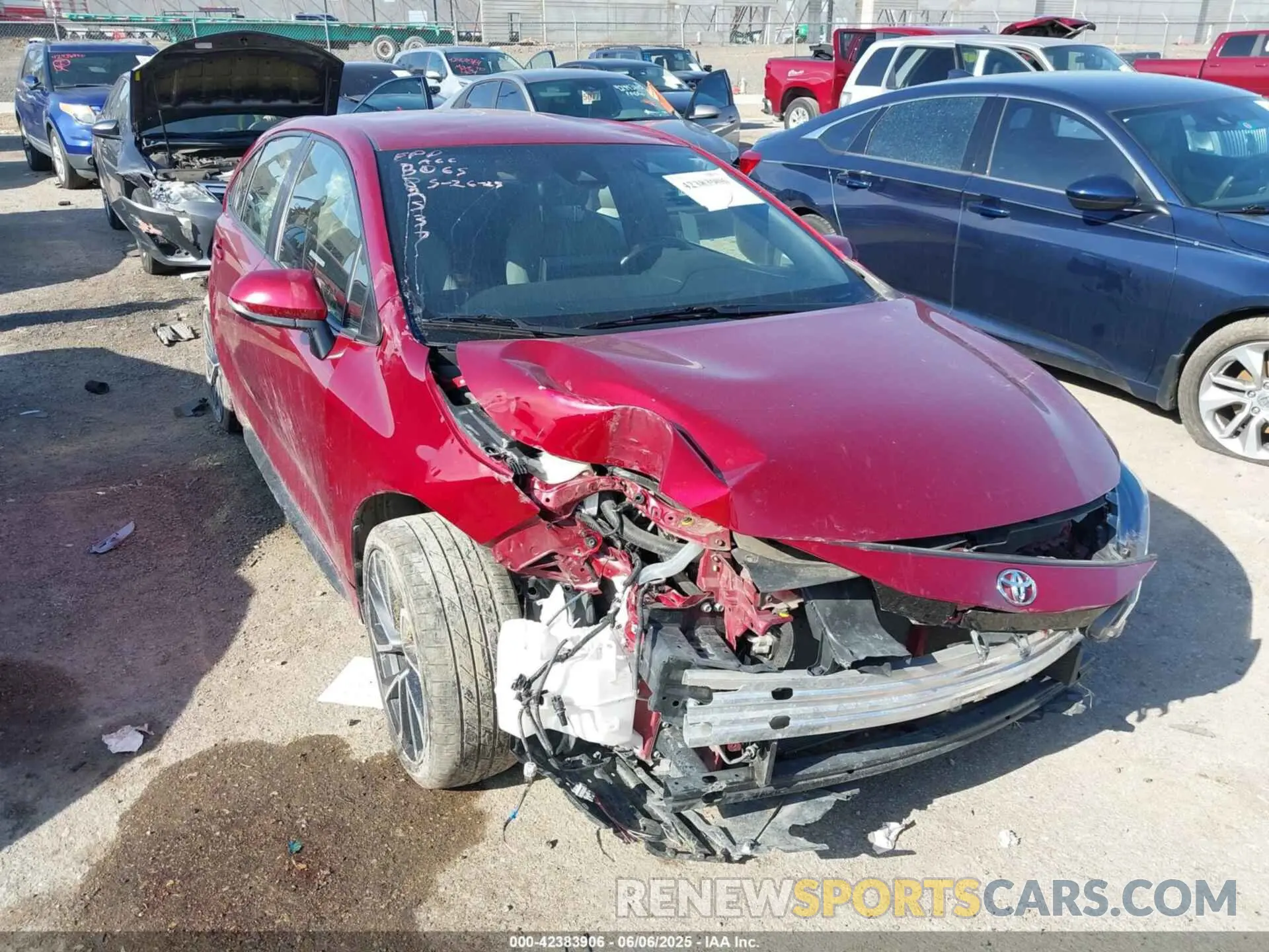 6 Photograph of a damaged car JTDS4MCE6NJ082426 TOYOTA COROLLA 2022