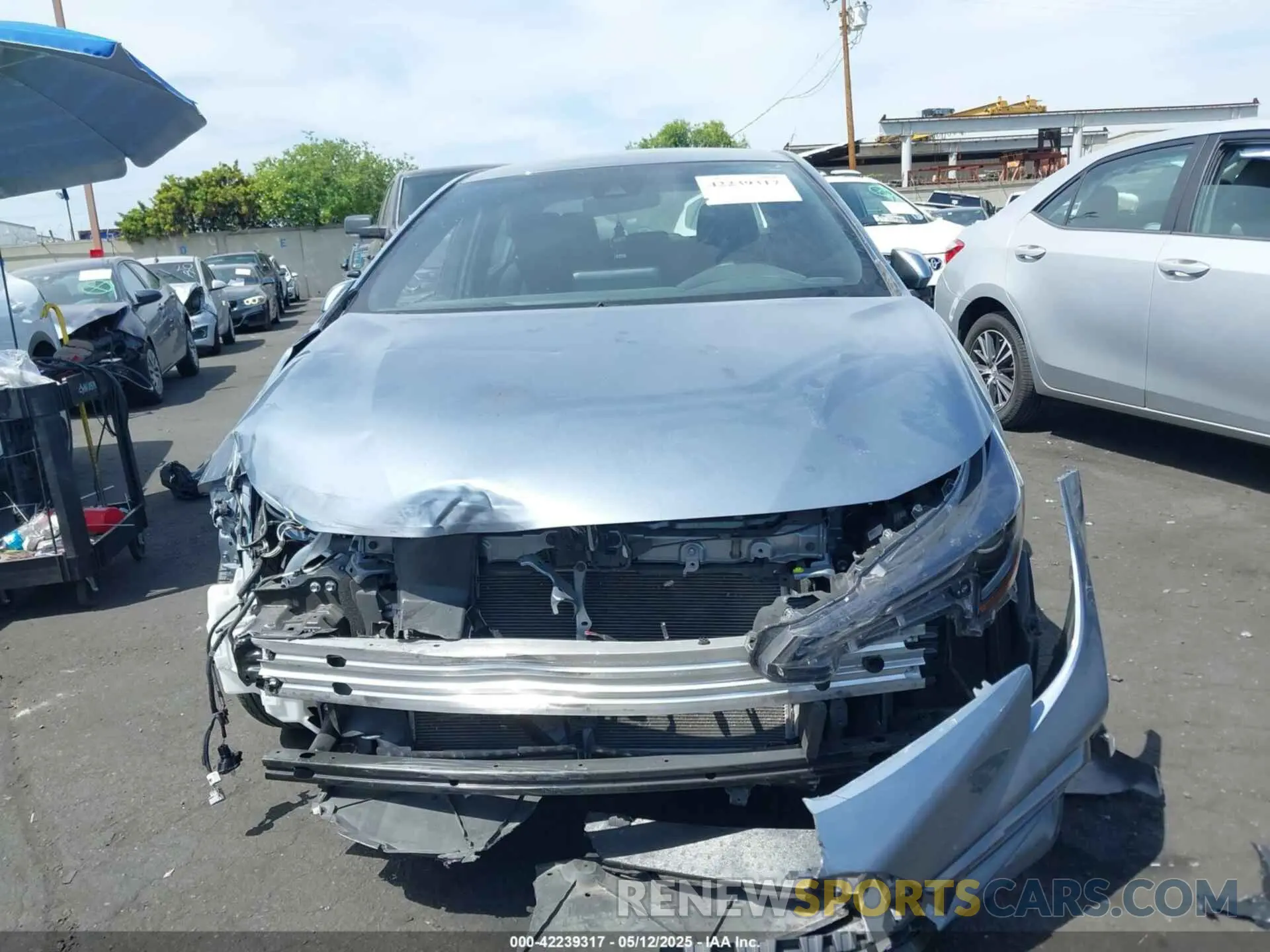 12 Photograph of a damaged car JTDS4MCE6NJ091935 TOYOTA COROLLA 2022