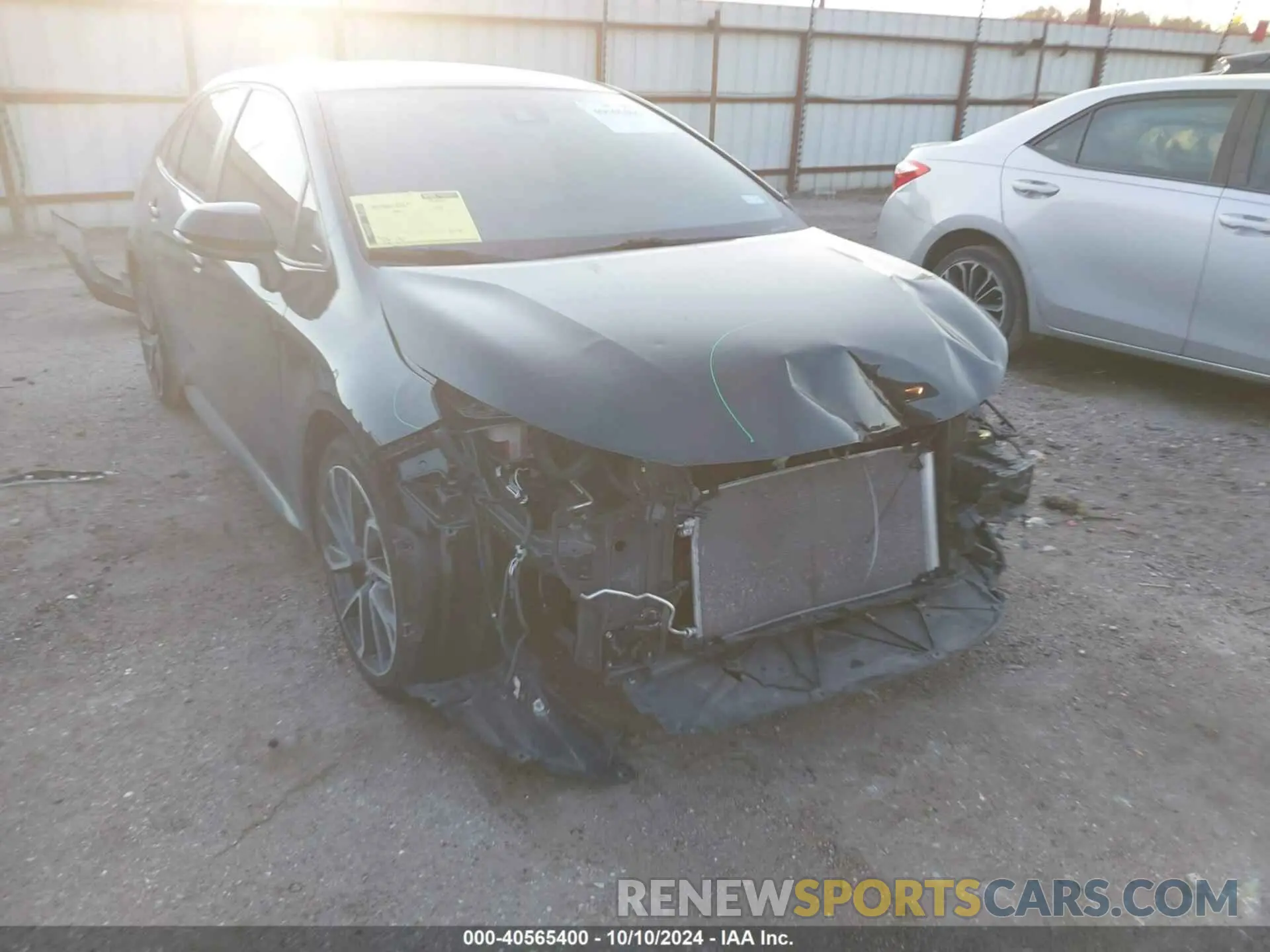 1 Photograph of a damaged car JTDS4MCE6NJ092759 TOYOTA COROLLA 2022