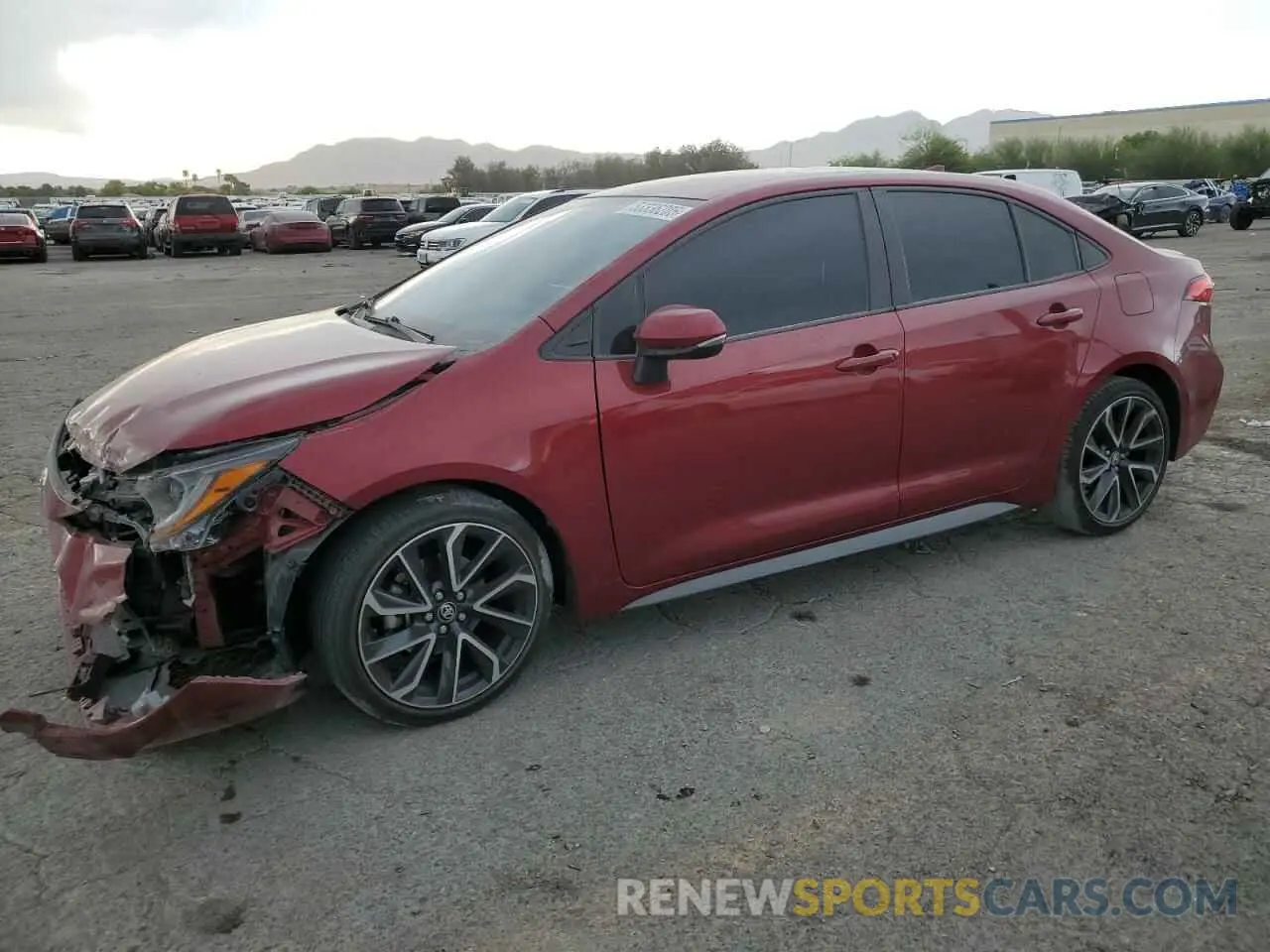 1 Photograph of a damaged car JTDS4MCE6NJ093443 TOYOTA COROLLA 2022