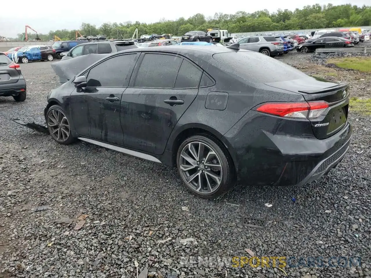 2 Photograph of a damaged car JTDS4MCE6NJ098612 TOYOTA COROLLA 2022