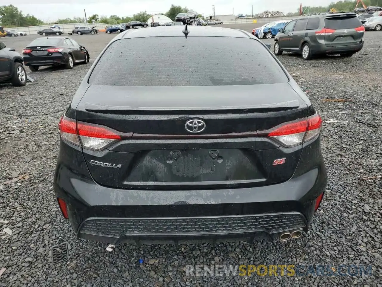 6 Photograph of a damaged car JTDS4MCE6NJ098612 TOYOTA COROLLA 2022