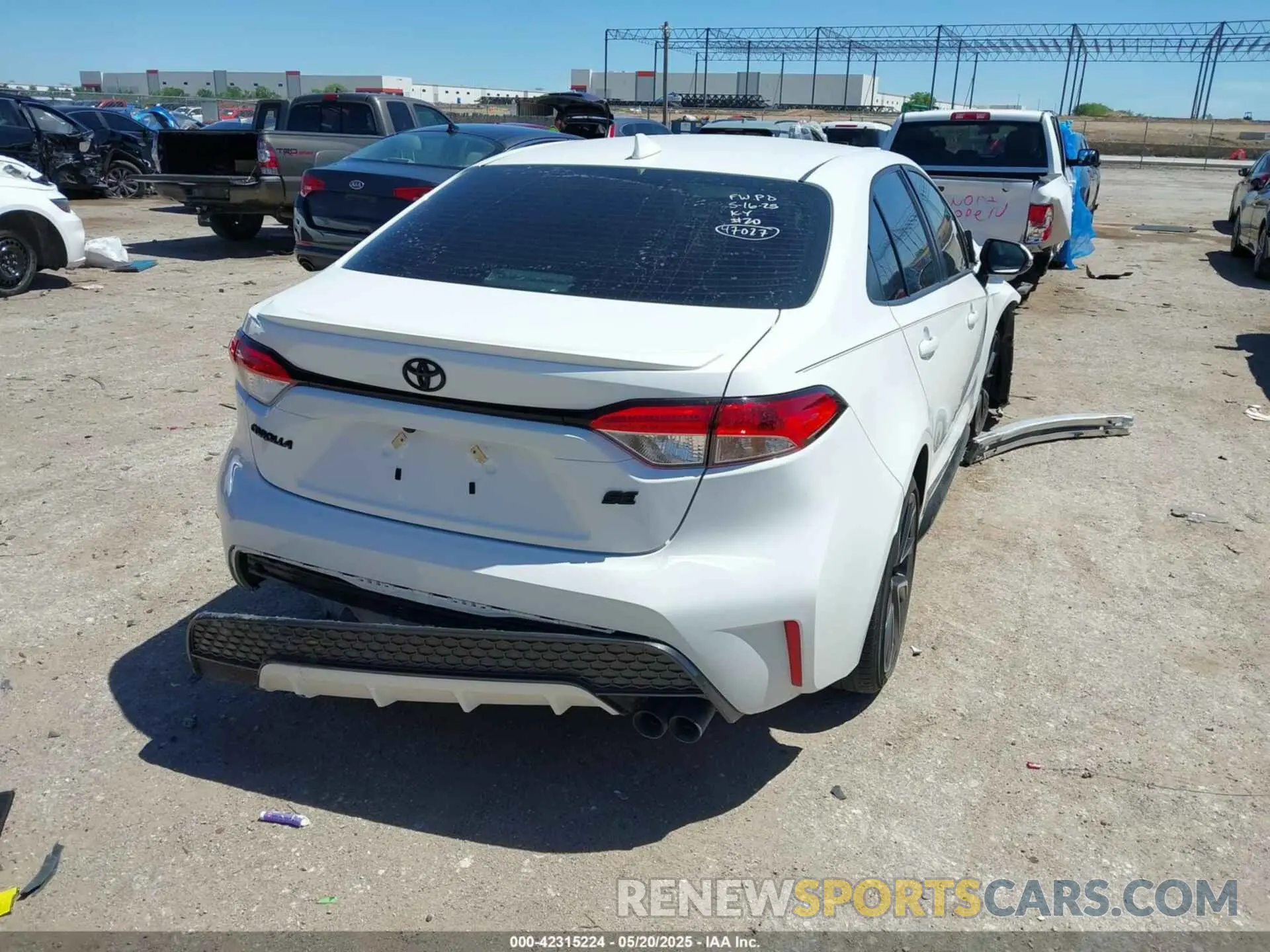 4 Photograph of a damaged car JTDS4MCE7N3502408 TOYOTA COROLLA 2022