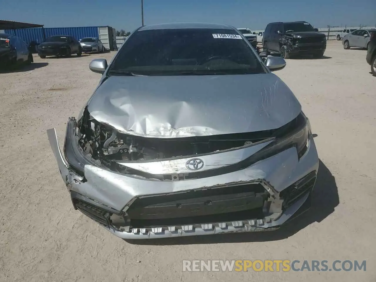 5 Photograph of a damaged car JTDS4MCE7N3509083 TOYOTA COROLLA 2022
