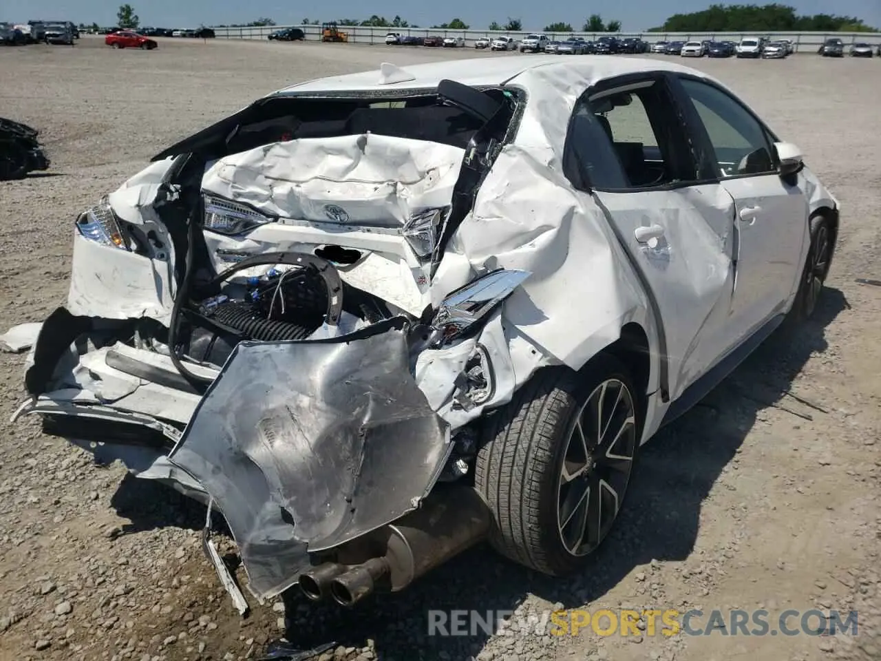 4 Photograph of a damaged car JTDS4MCE7NJ083598 TOYOTA COROLLA 2022