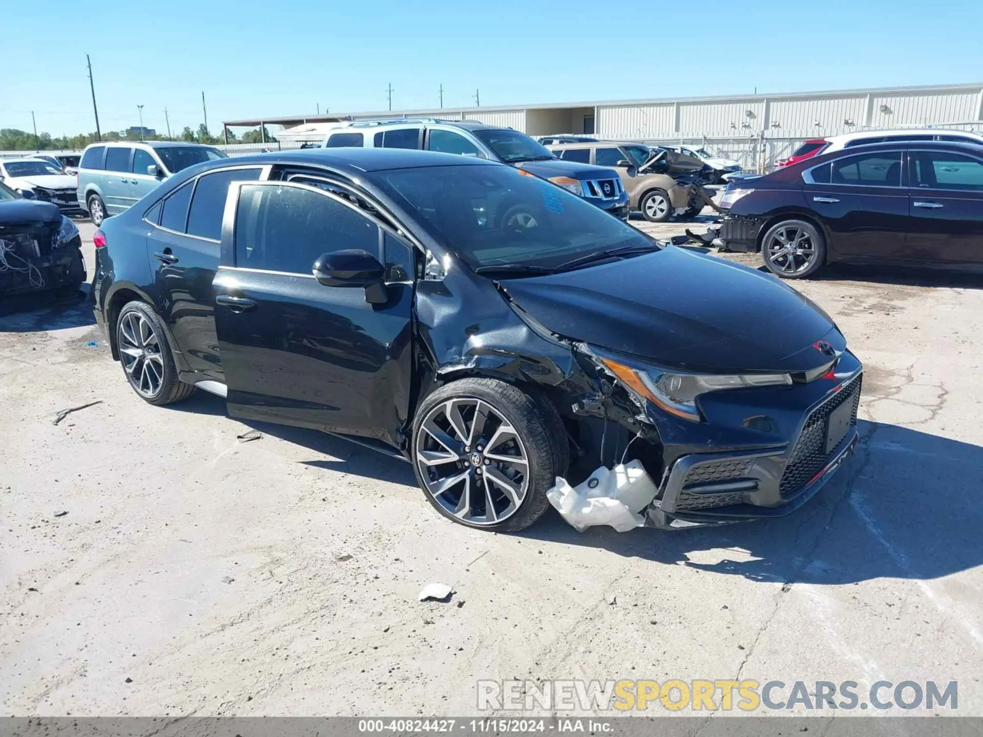 1 Photograph of a damaged car JTDS4MCE7NJ093371 TOYOTA COROLLA 2022