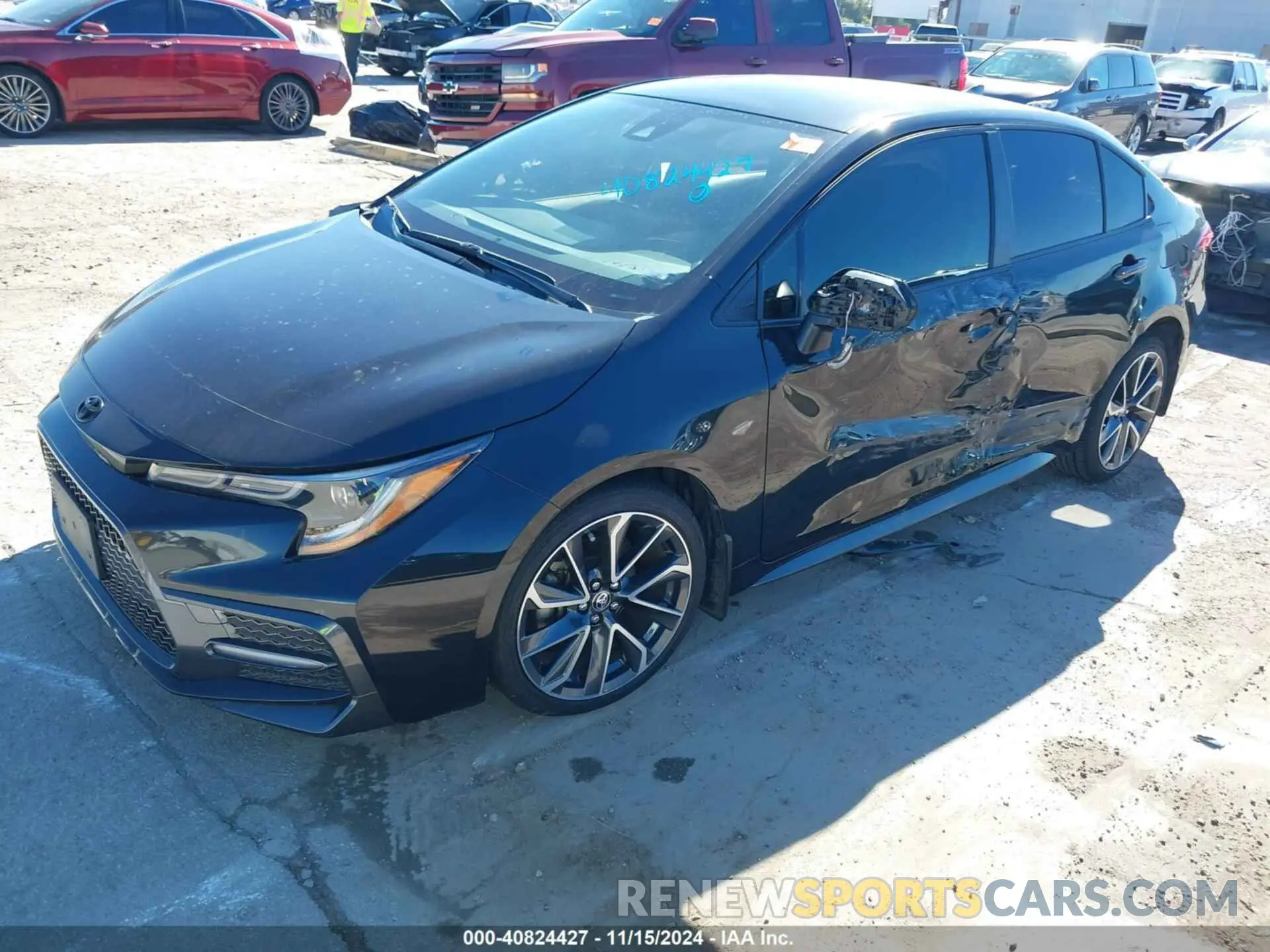 2 Photograph of a damaged car JTDS4MCE7NJ093371 TOYOTA COROLLA 2022