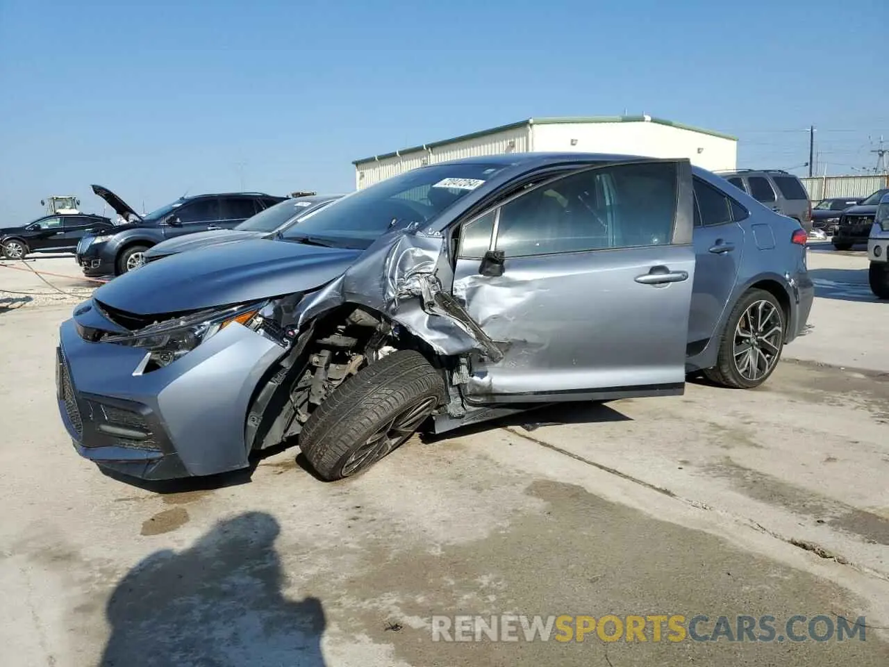 1 Photograph of a damaged car JTDS4MCE7NJ097551 TOYOTA COROLLA 2022
