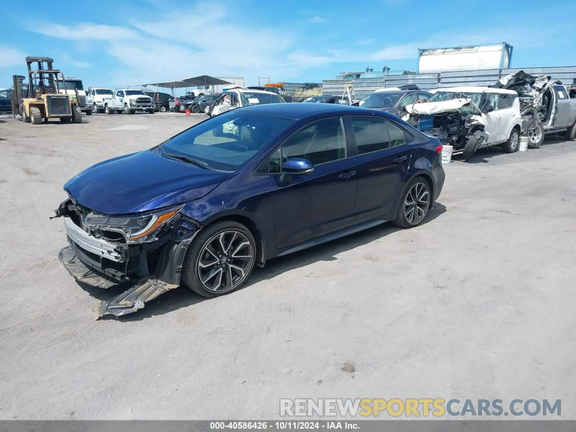 2 Photograph of a damaged car JTDS4MCE7NJ100061 TOYOTA COROLLA 2022