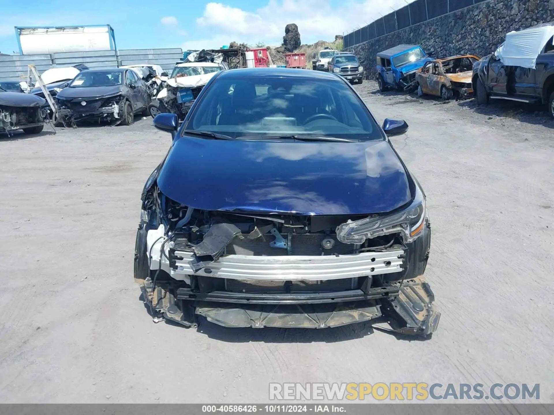 6 Photograph of a damaged car JTDS4MCE7NJ100061 TOYOTA COROLLA 2022
