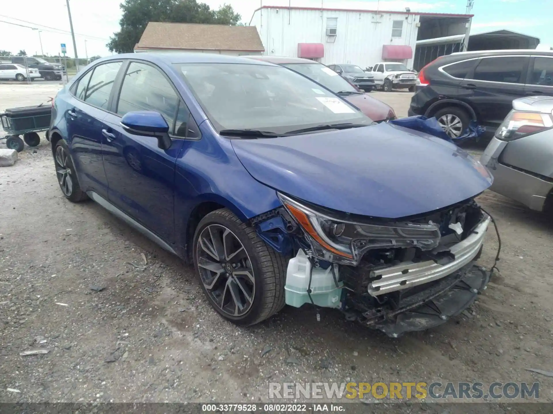 1 Photograph of a damaged car JTDS4MCE8NJ086820 TOYOTA COROLLA 2022