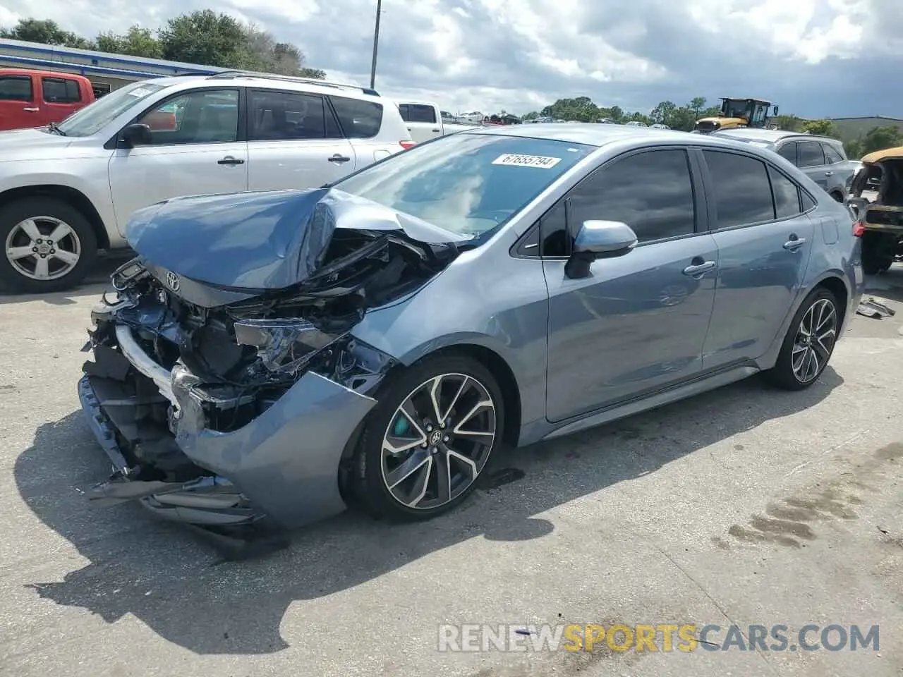 1 Photograph of a damaged car JTDS4MCE8NJ087806 TOYOTA COROLLA 2022