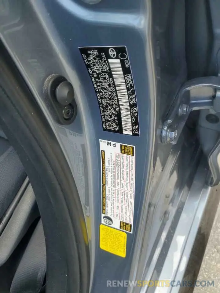 12 Photograph of a damaged car JTDS4MCE8NJ087806 TOYOTA COROLLA 2022